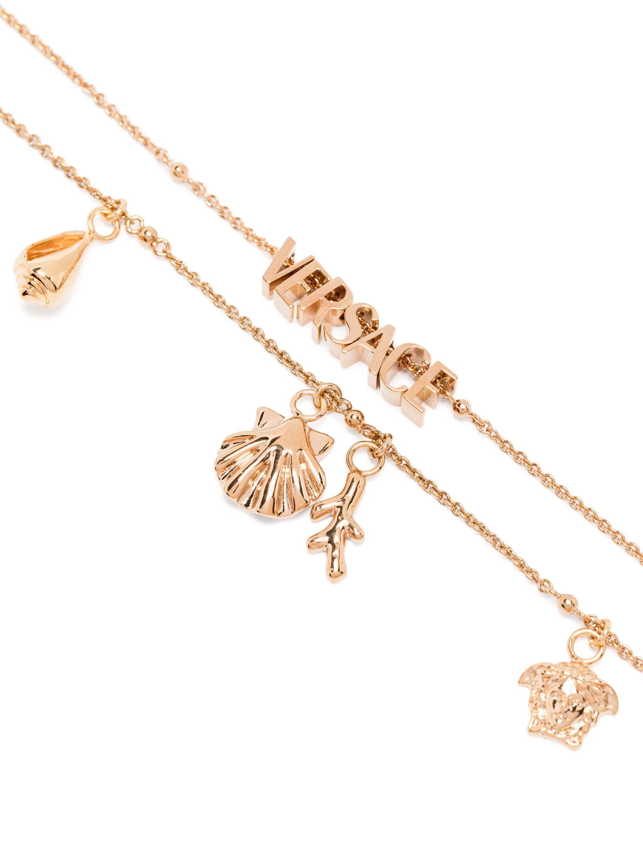 logo-lettering necklace