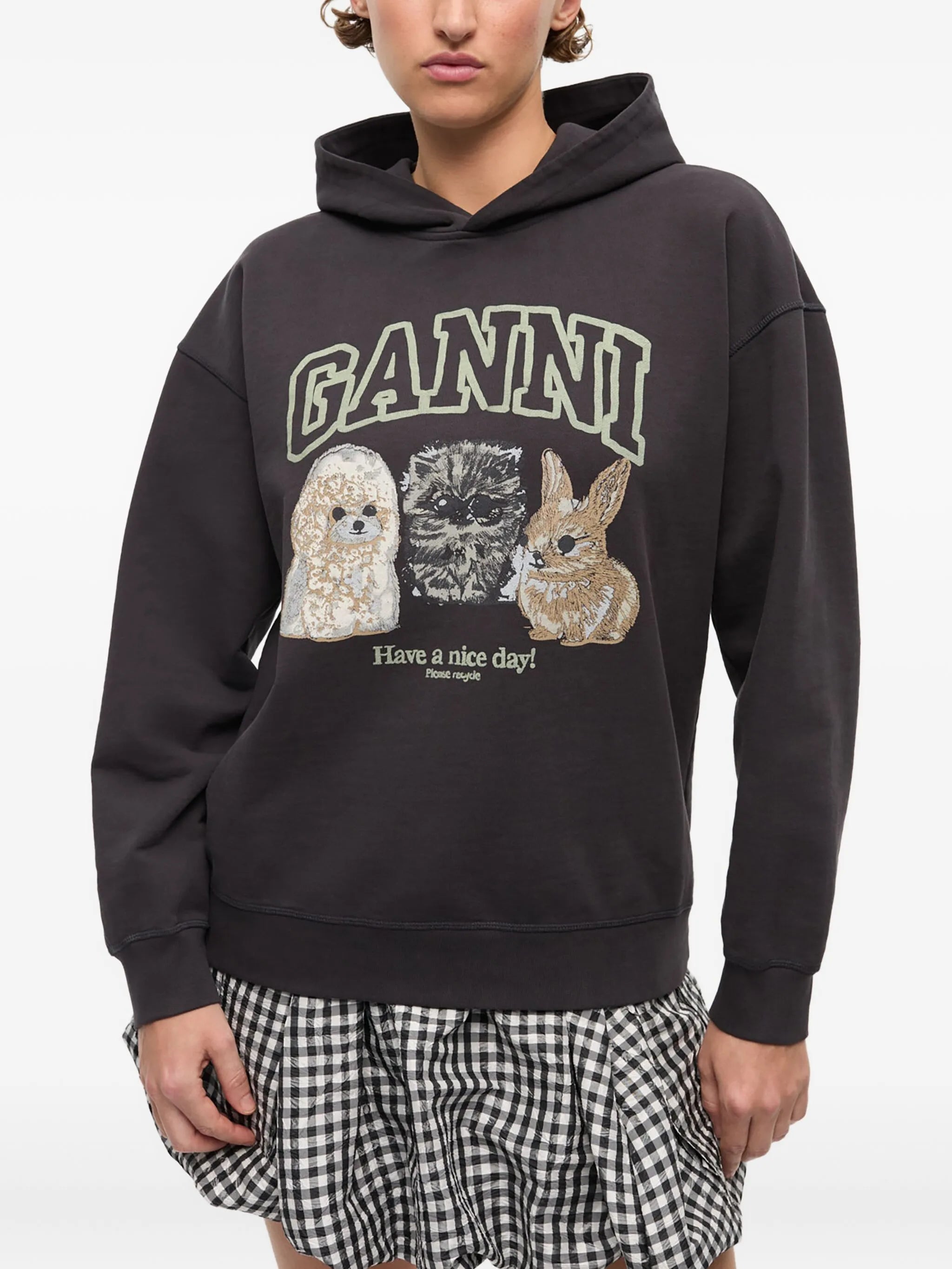 logo-print hoodie