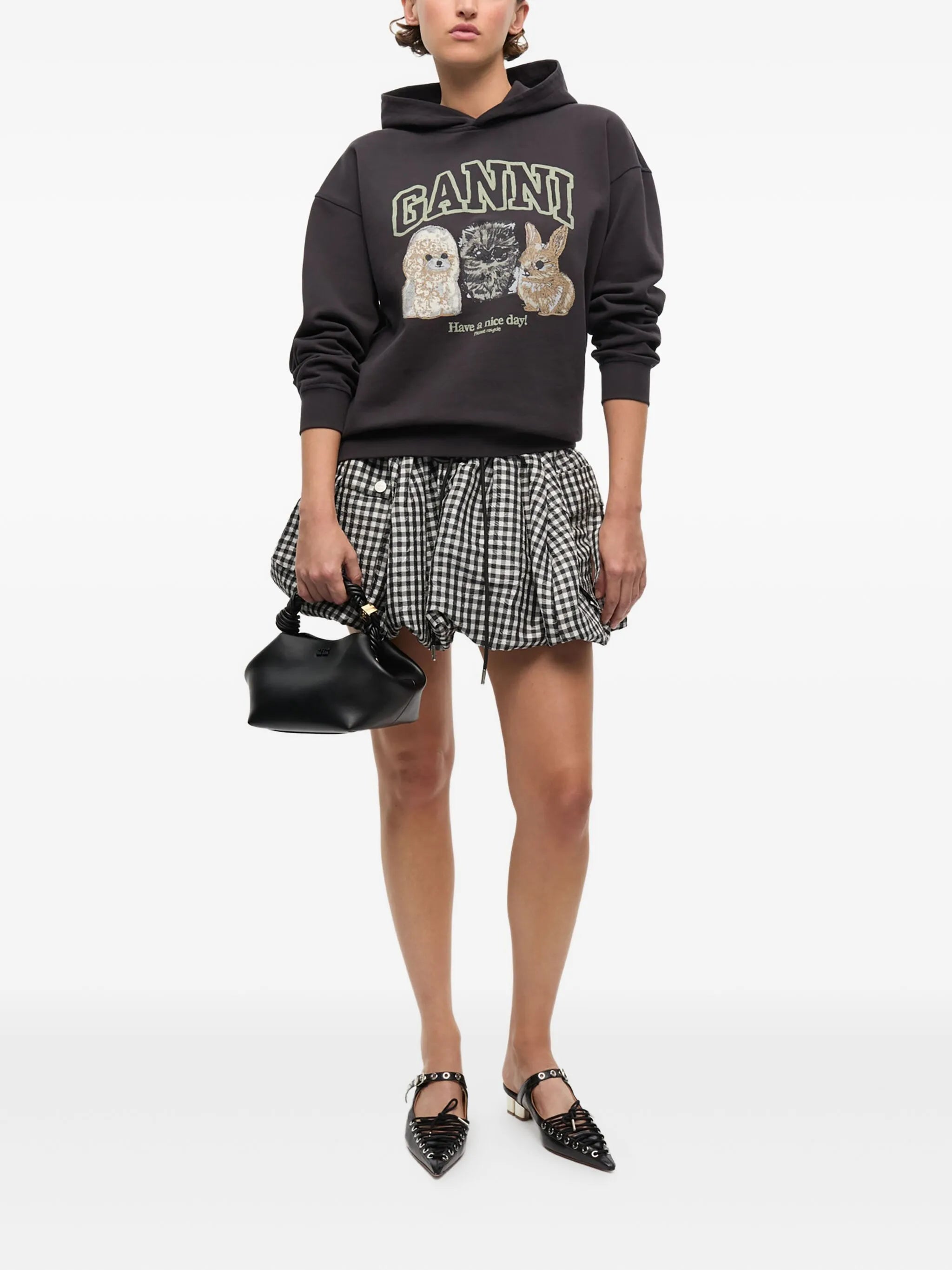 logo-print hoodie