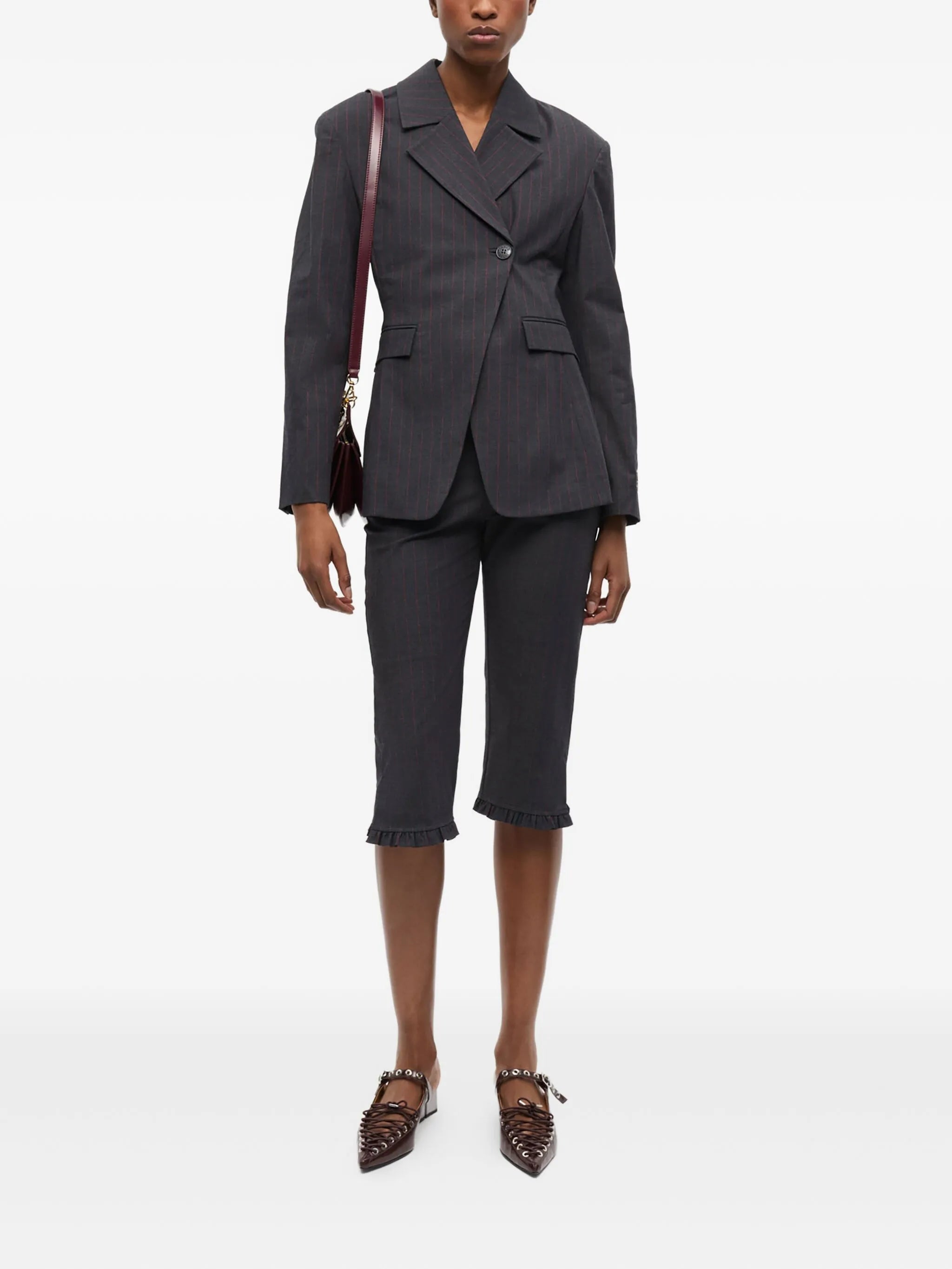 off-centre blazer