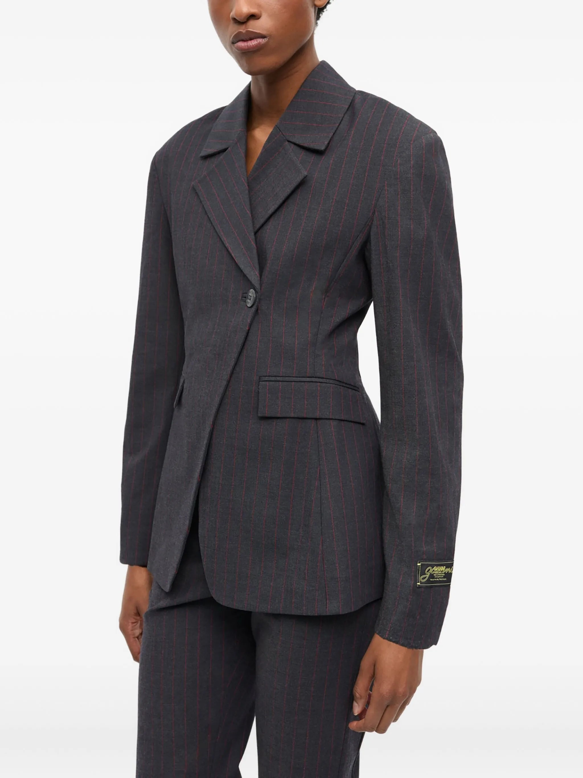 off-centre blazer