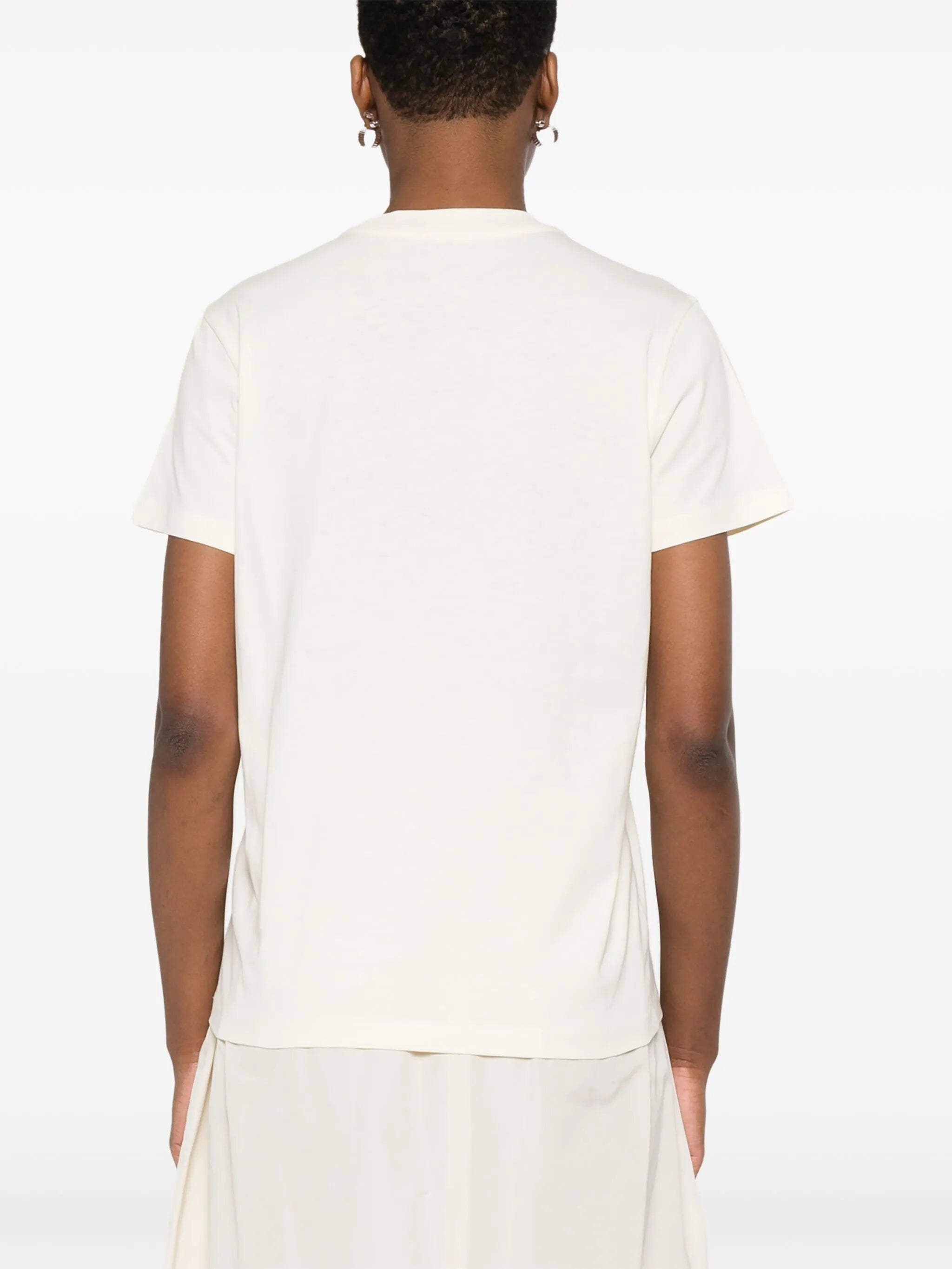 logo-embroidered T-shirt