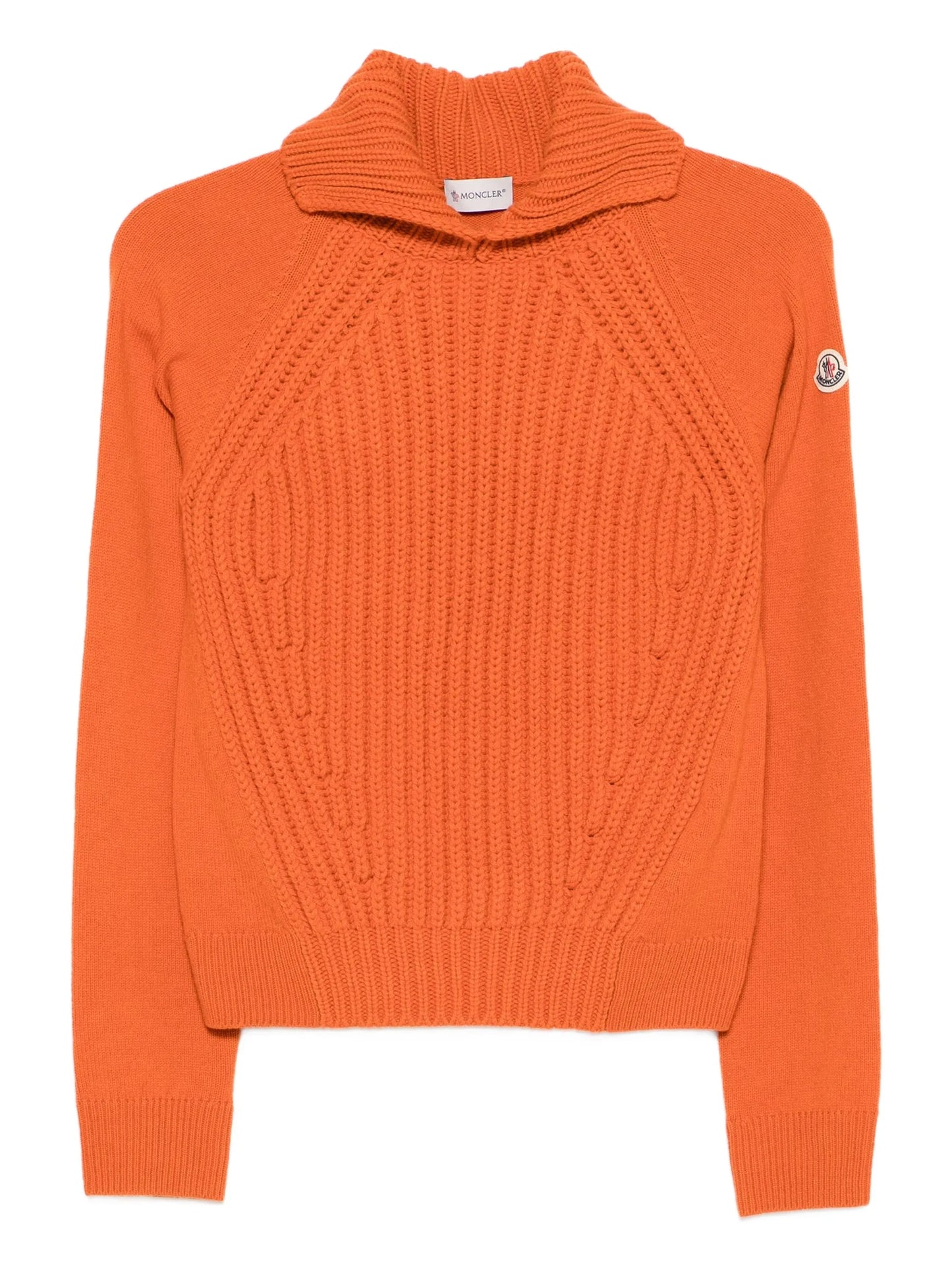 cable-knit turtleneck sweater