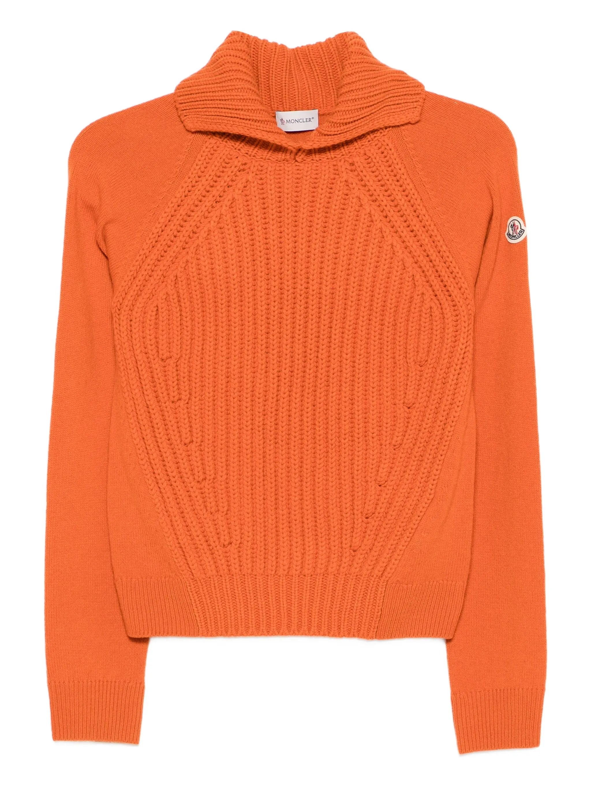 cable-knit turtleneck sweater