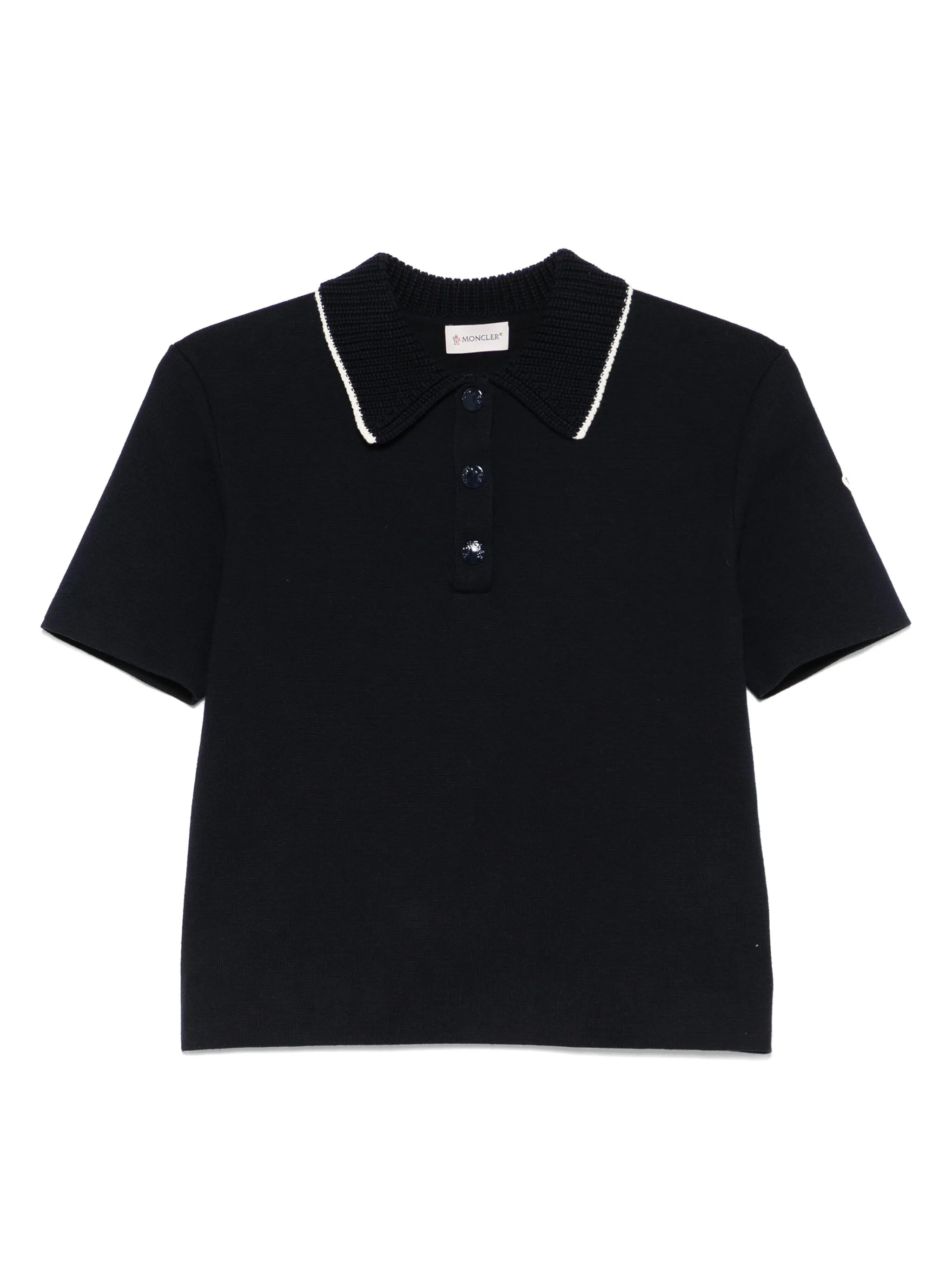 knitted polo shirt