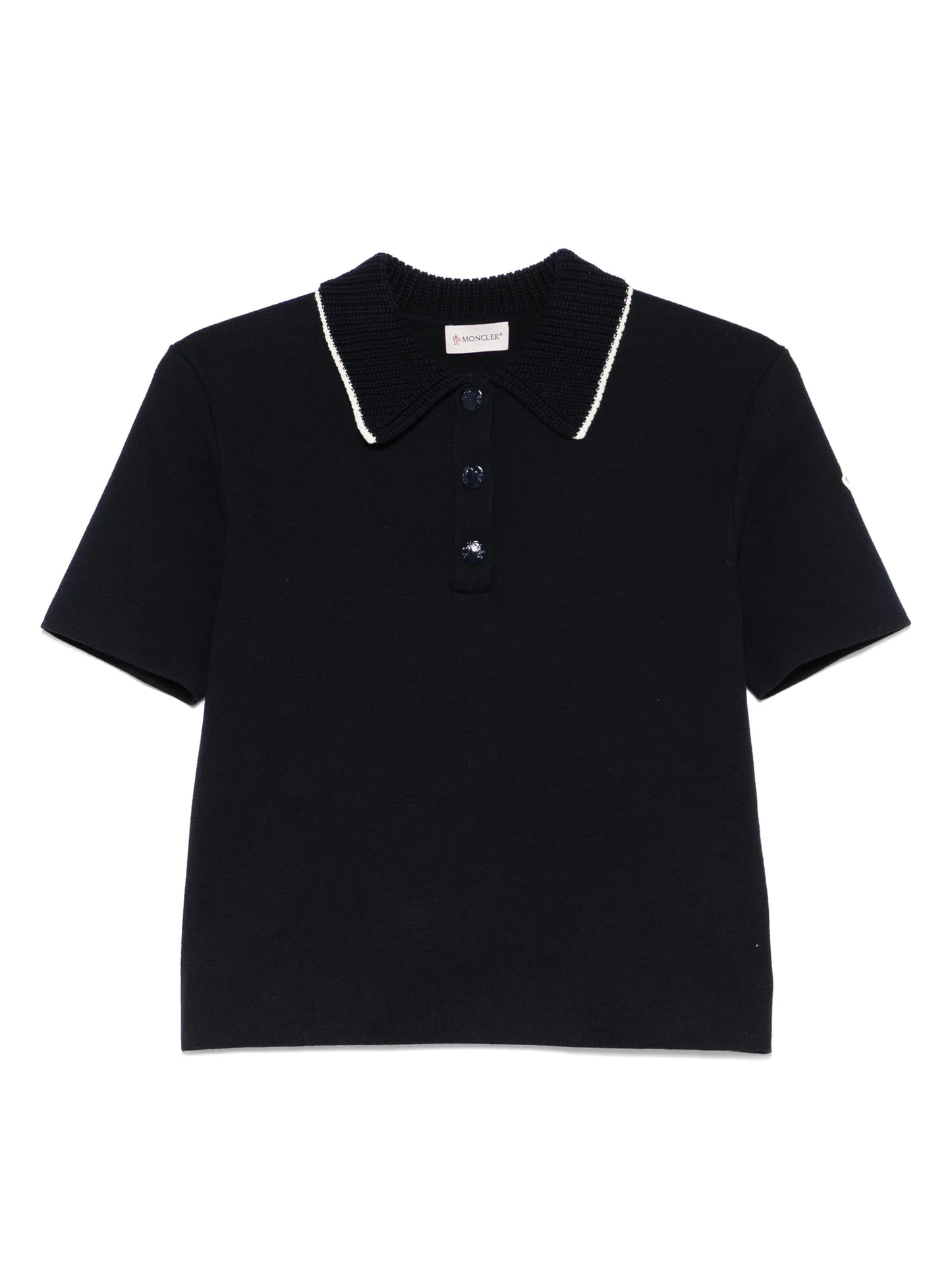 knitted polo shirt