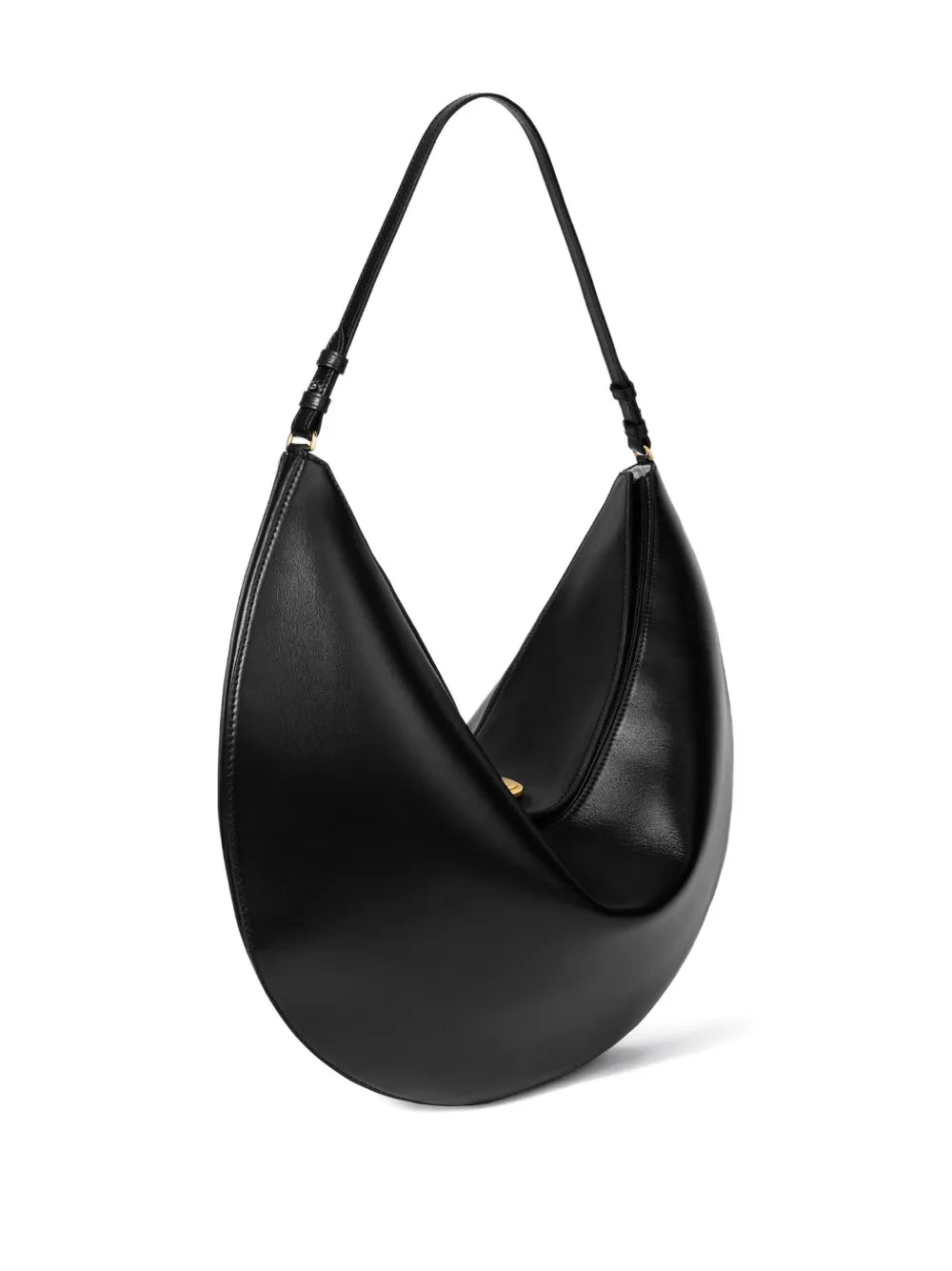 crescent leather bag