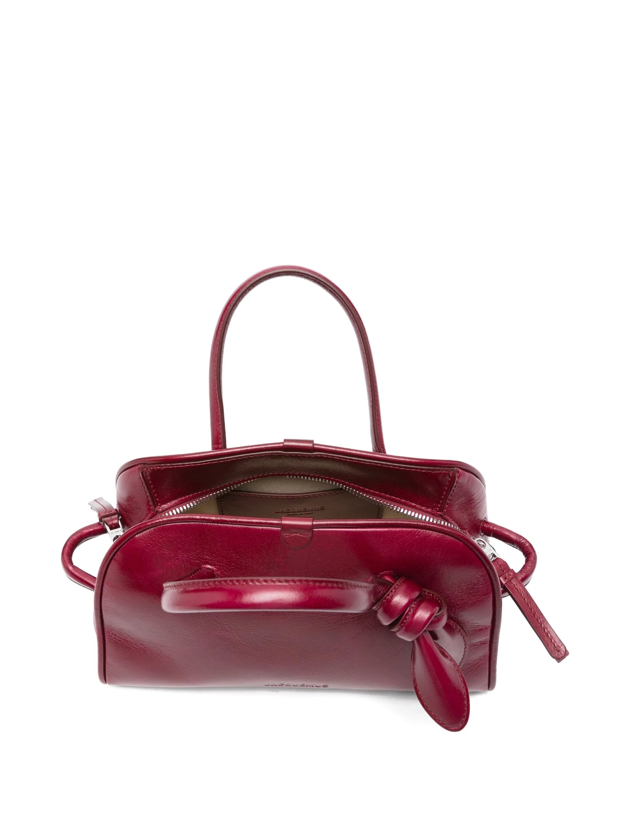 top-handle knot-detail bag