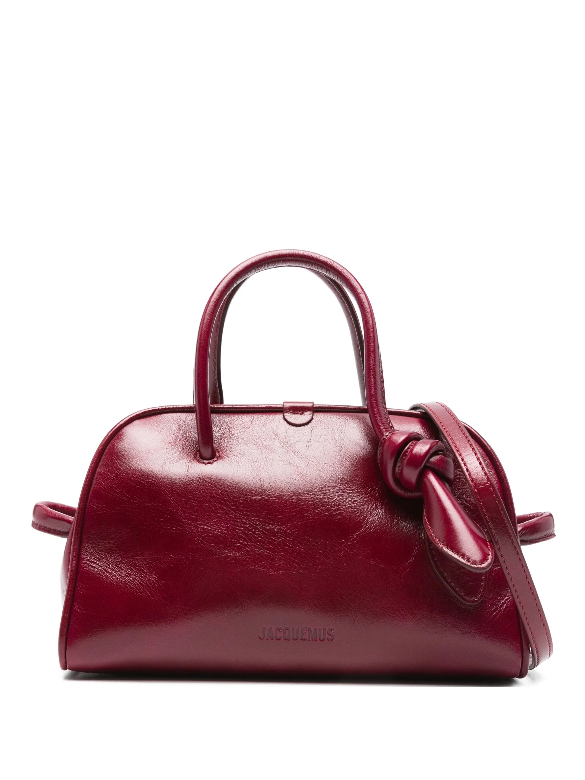 top-handle knot-detail bag