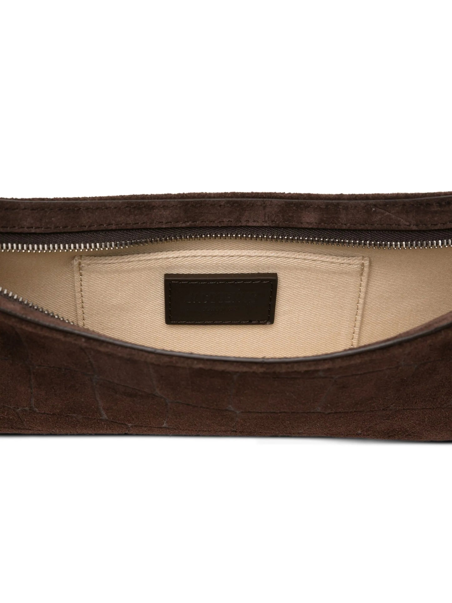 Le Bisou crocodile-effect wood-bead shoulder bag