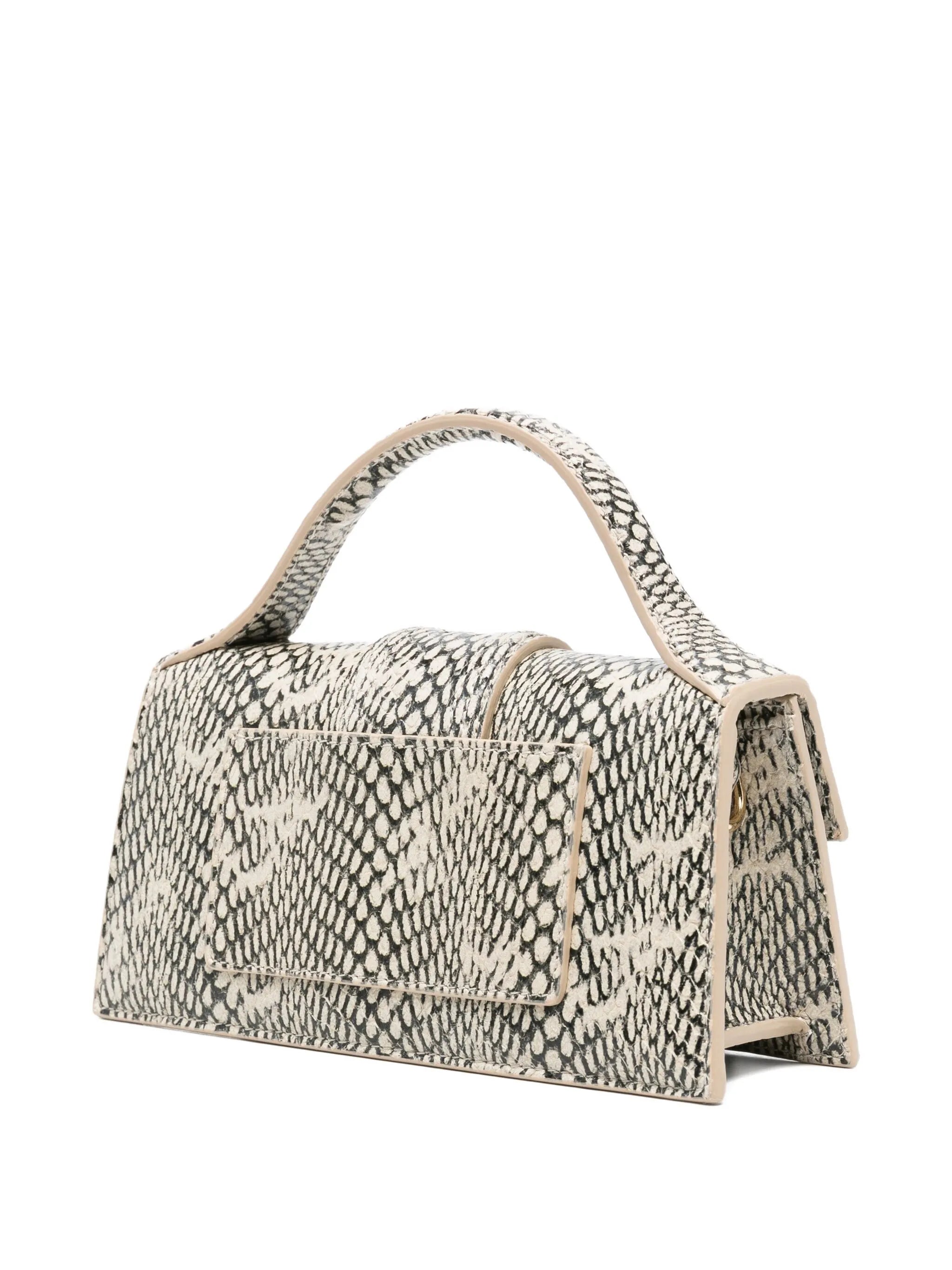 Le Bambino snake-print tote bag