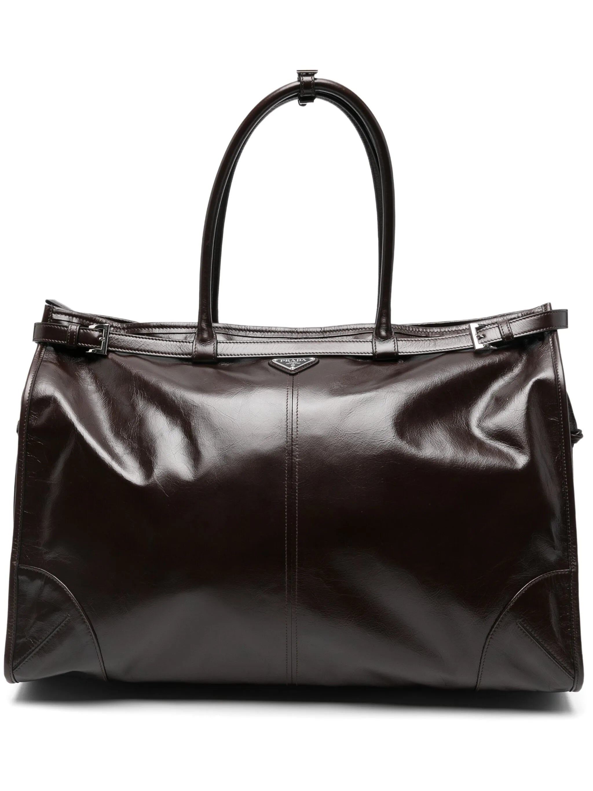Lux leather tote bag