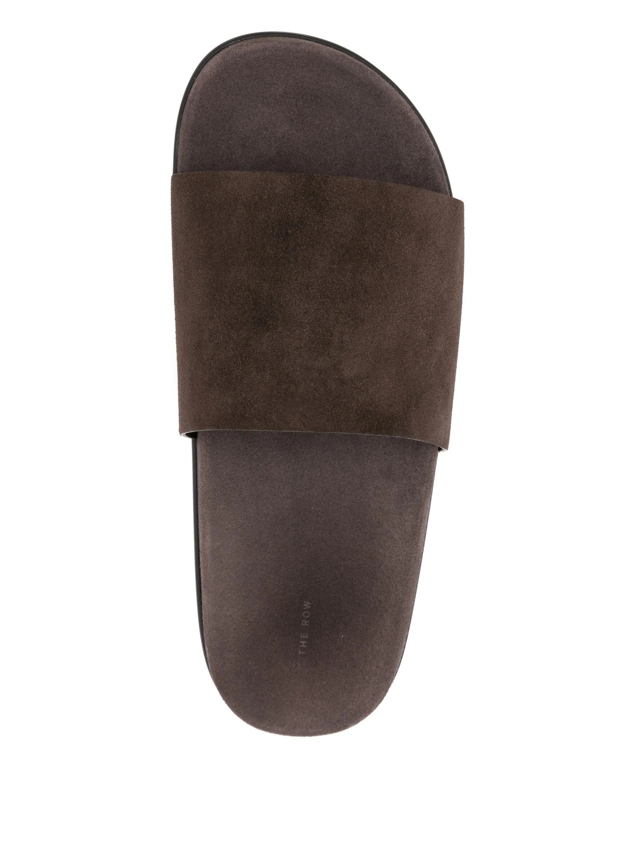 Hugh leather slides