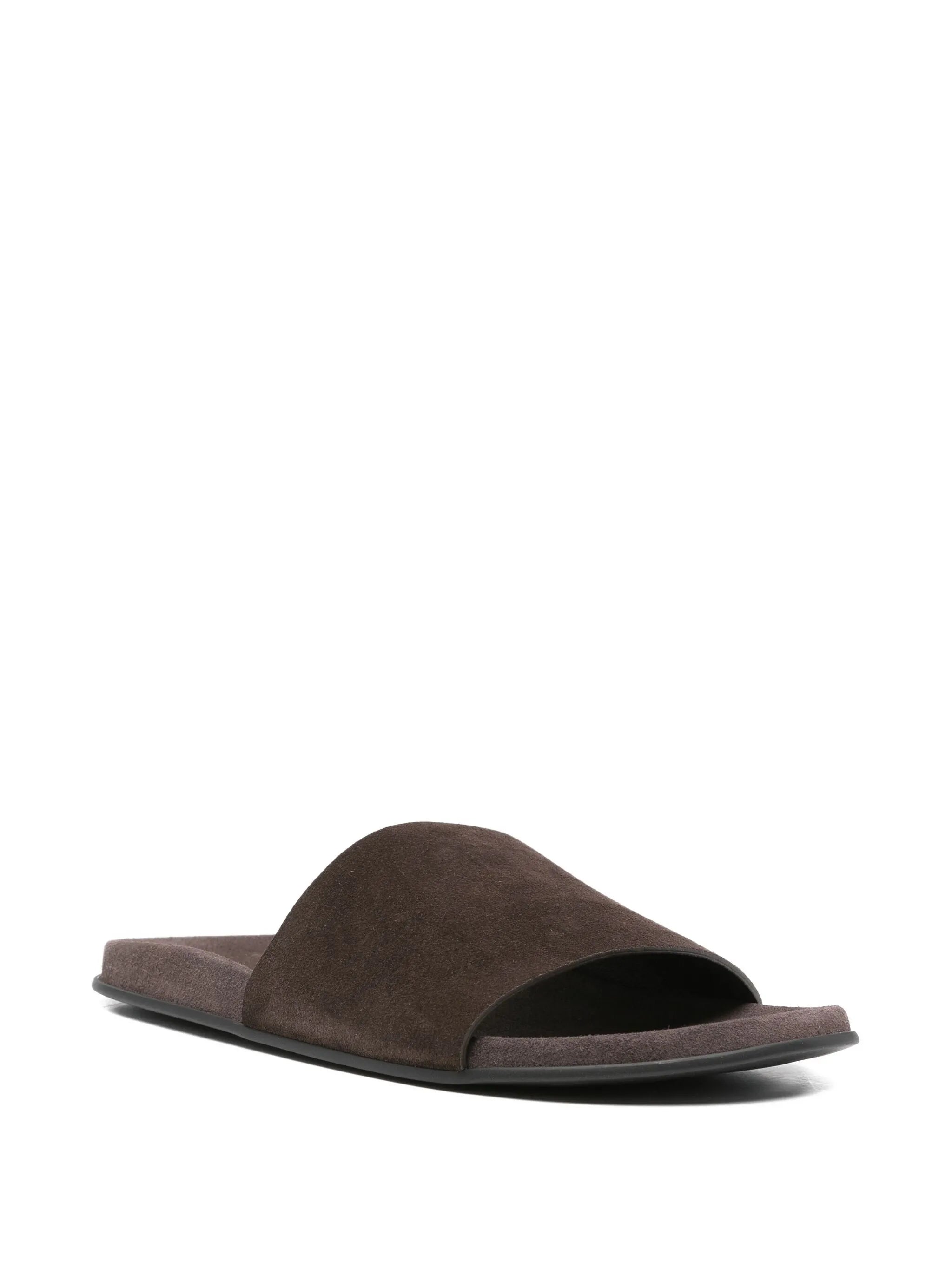 Hugh leather slides