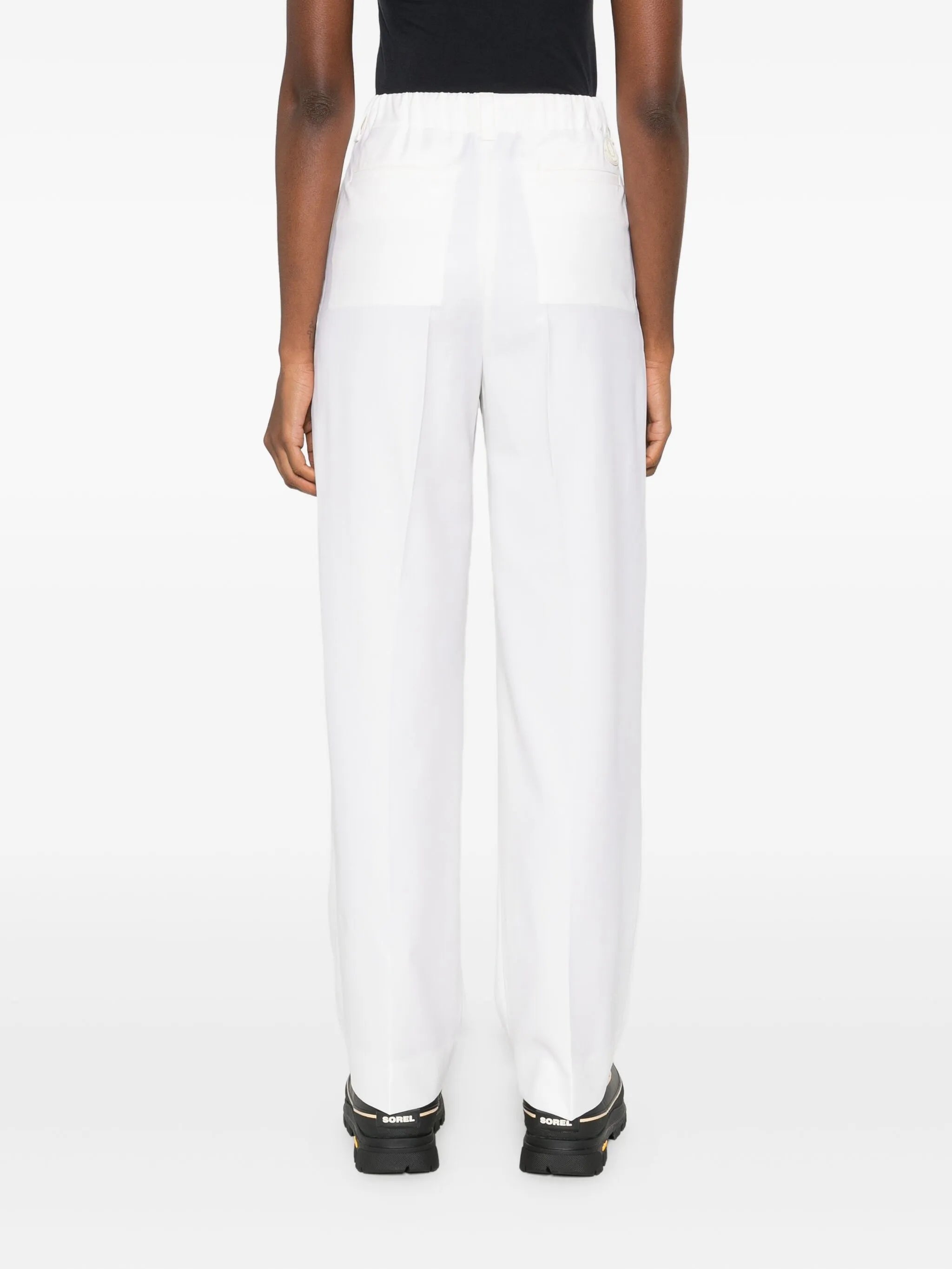 drawstring pleated trousers