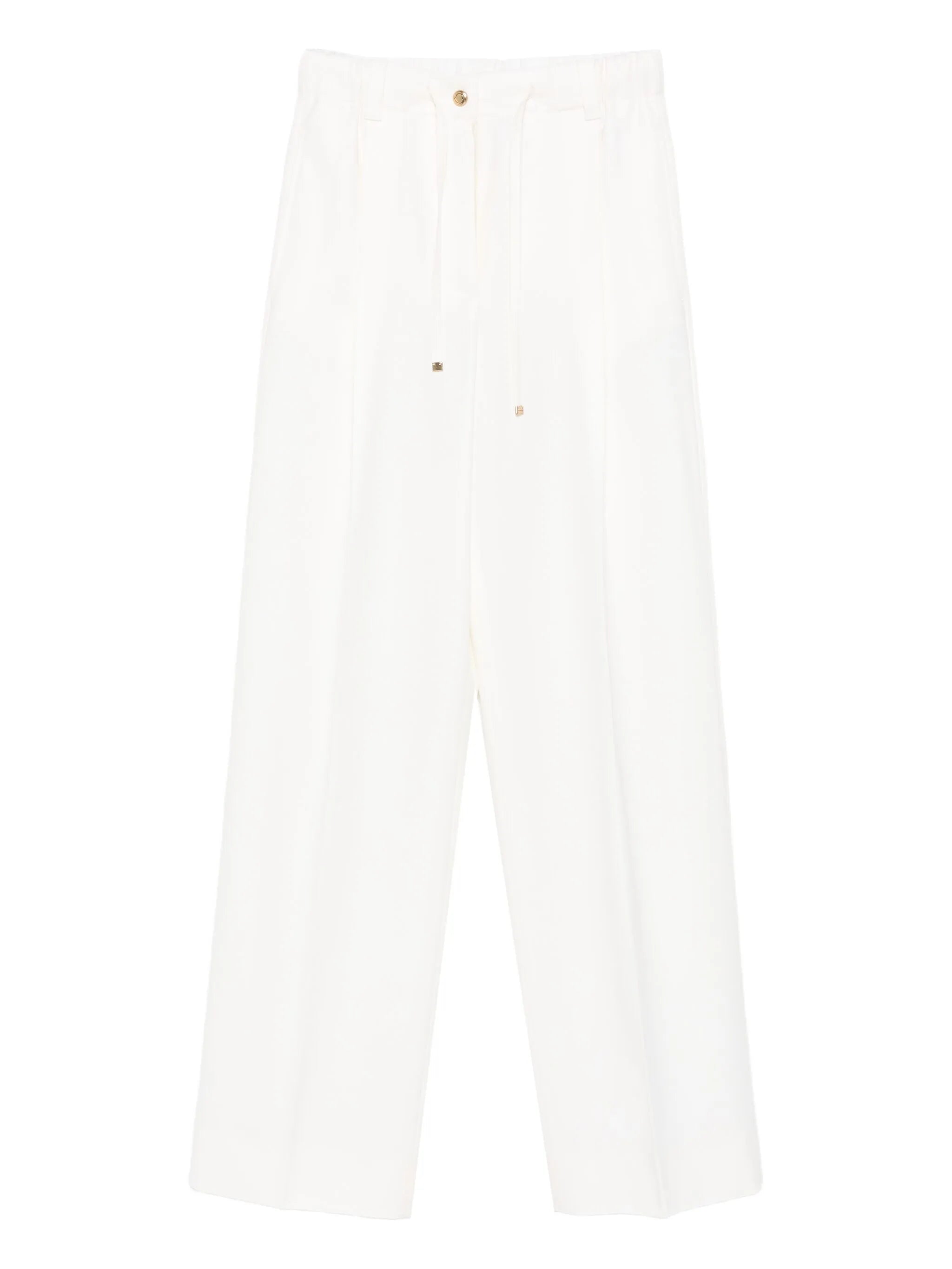 drawstring pleated trousers