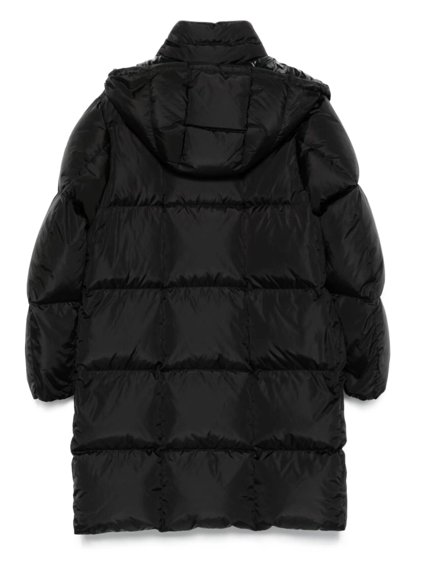 hooded quilted coat
