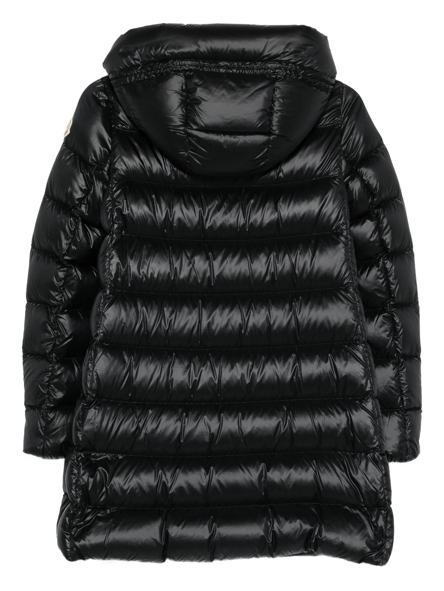 hooded quilted coat