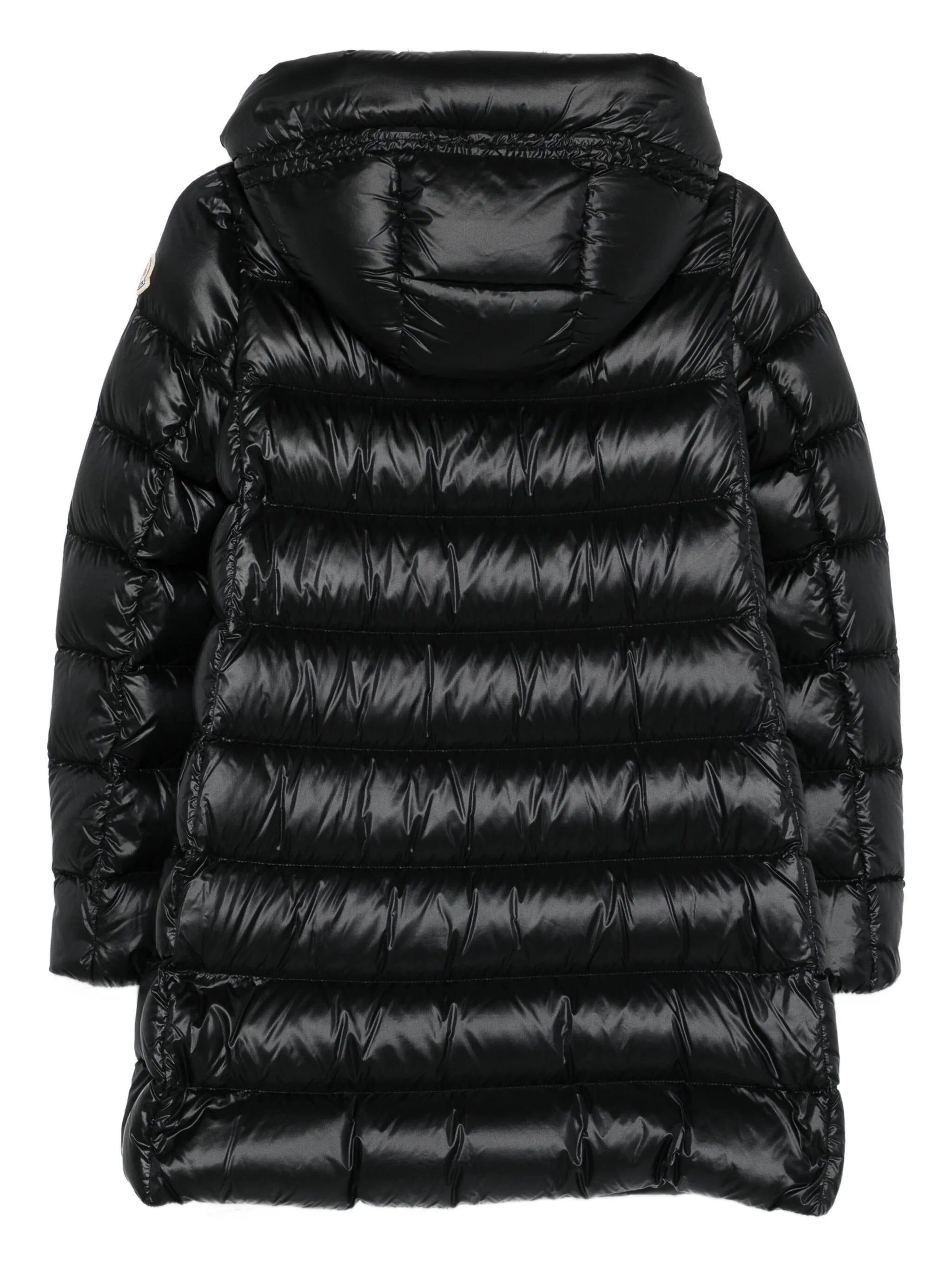 hooded quilted coat