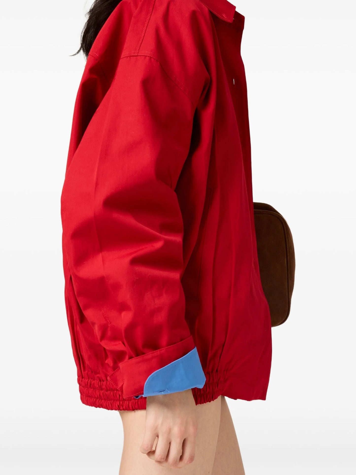 poplin blouson jacket