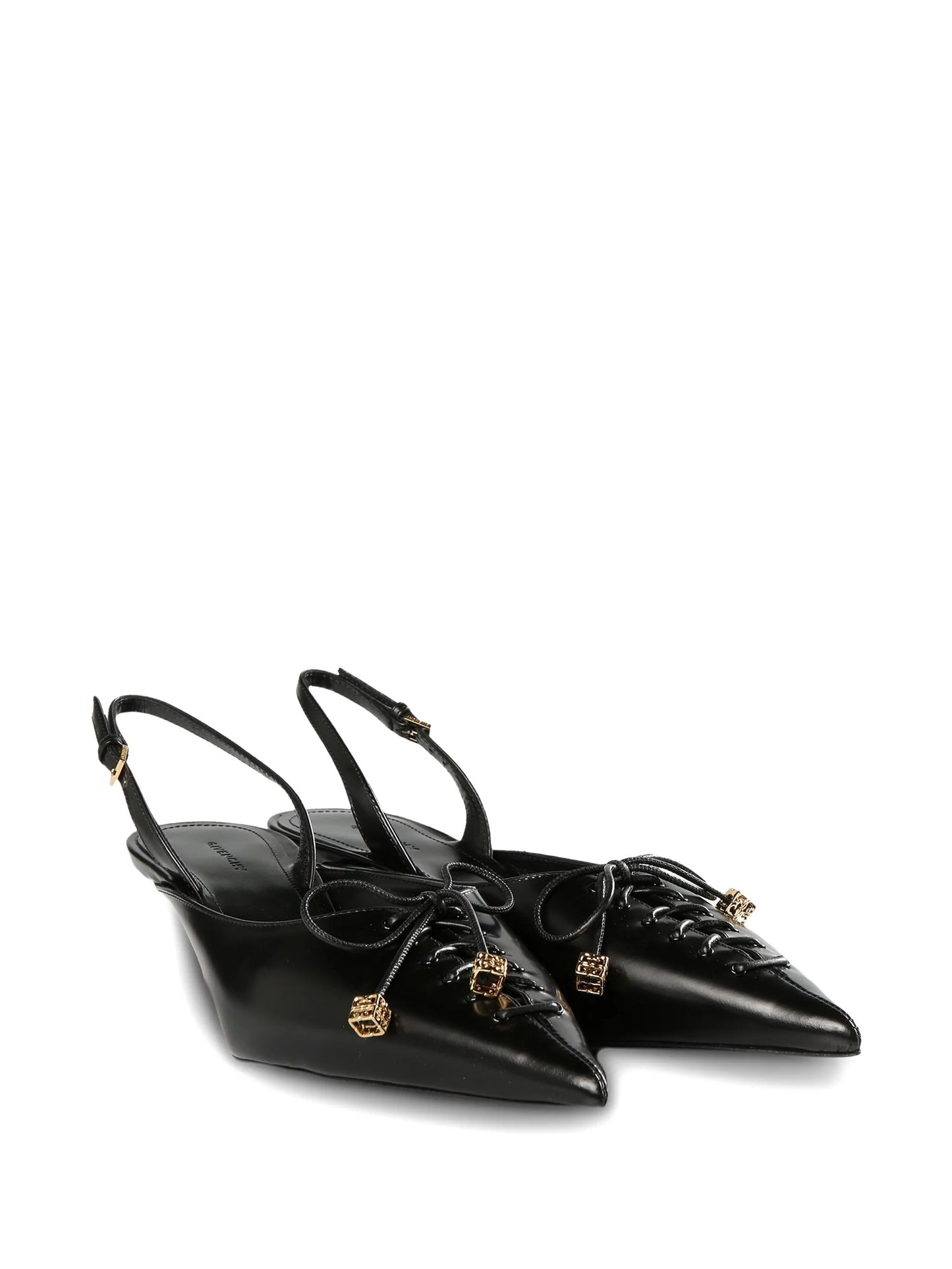 45mm lace-up pumps