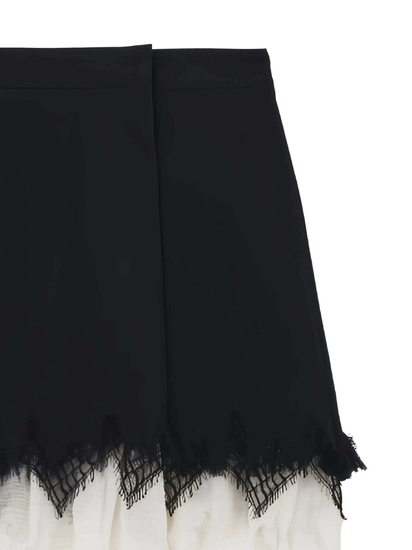 wool A-line skirt