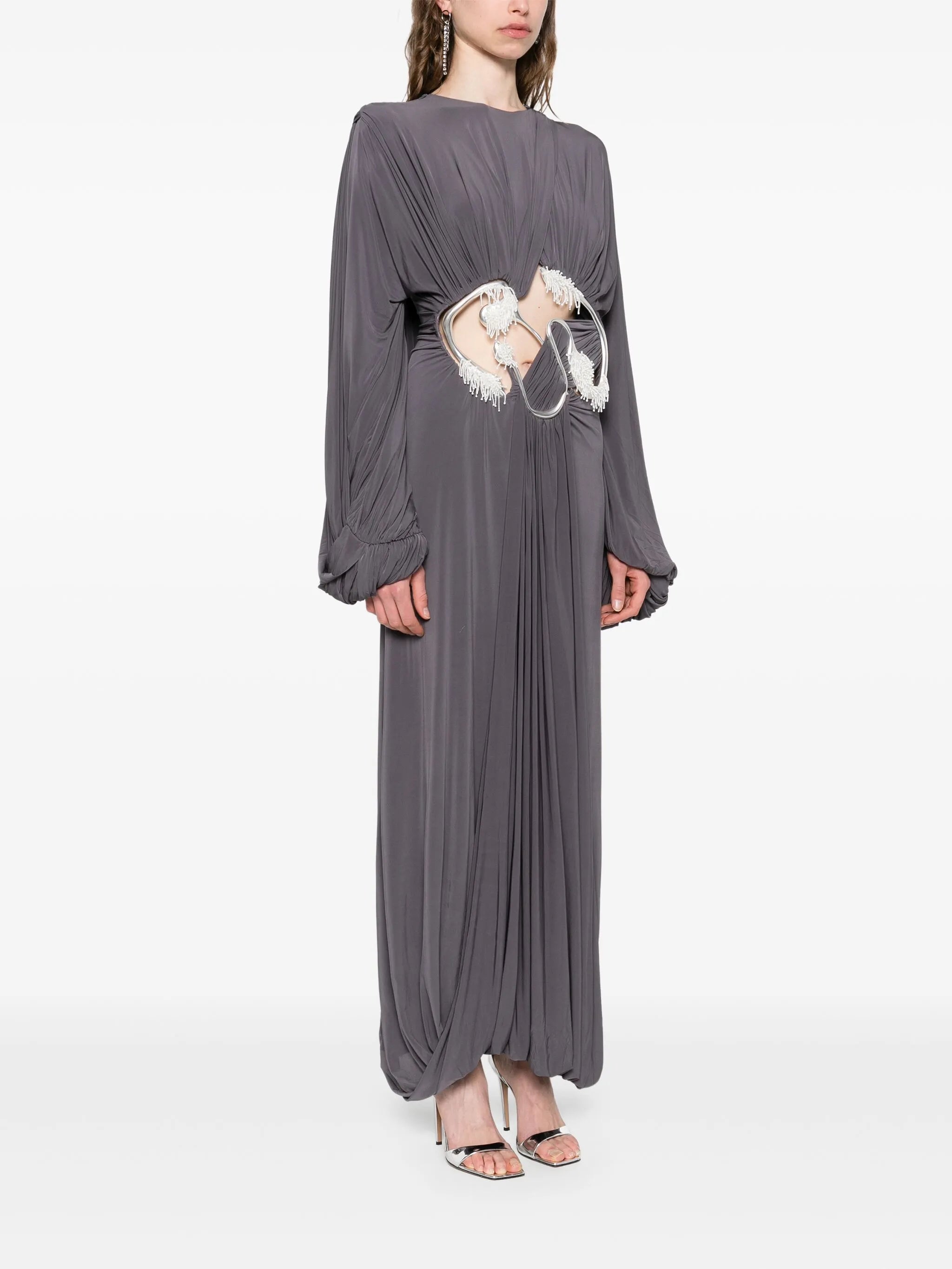 Sculptured Torso maxi dress
