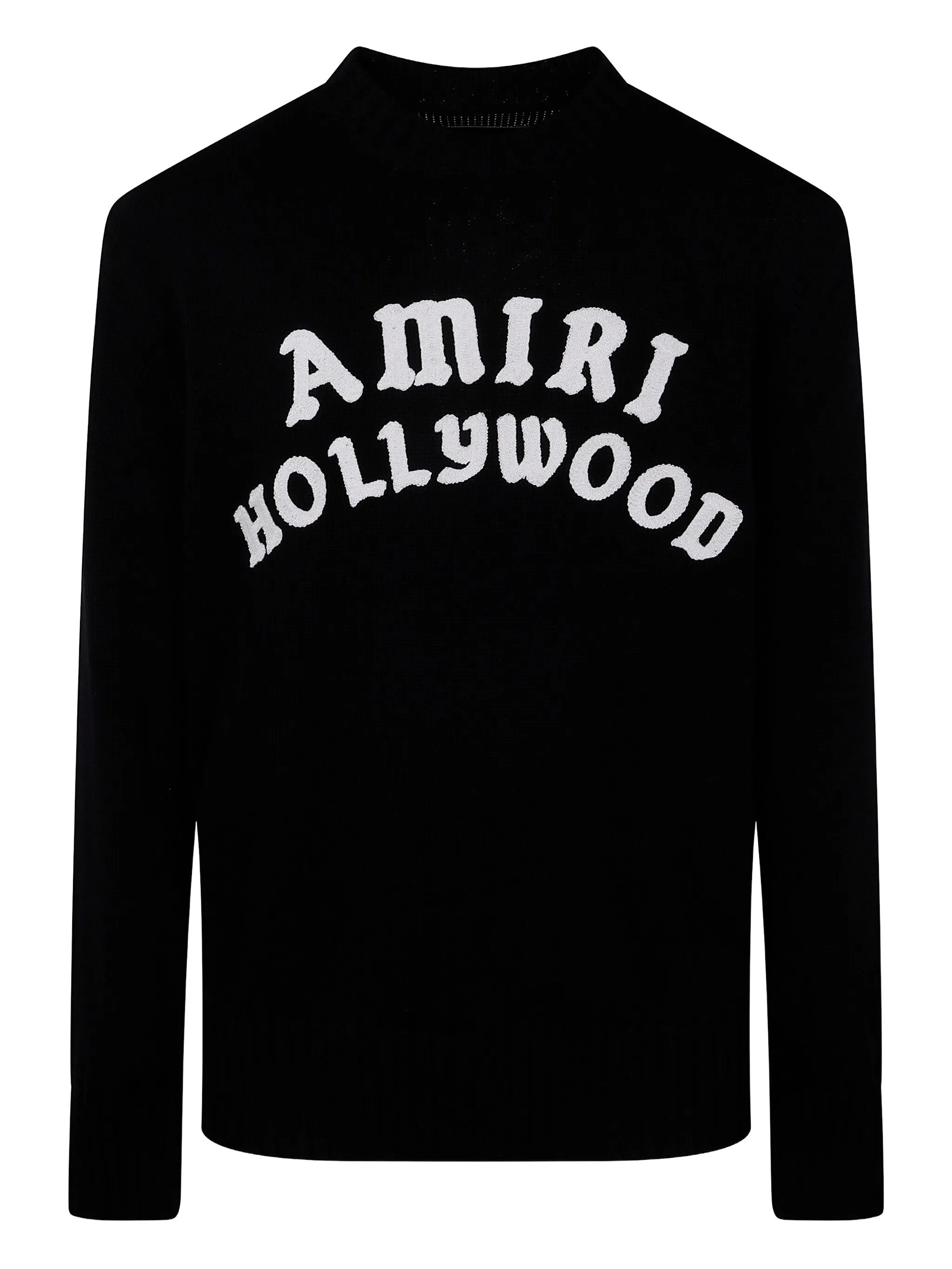 Hollywood logo-embroidered knit sweater