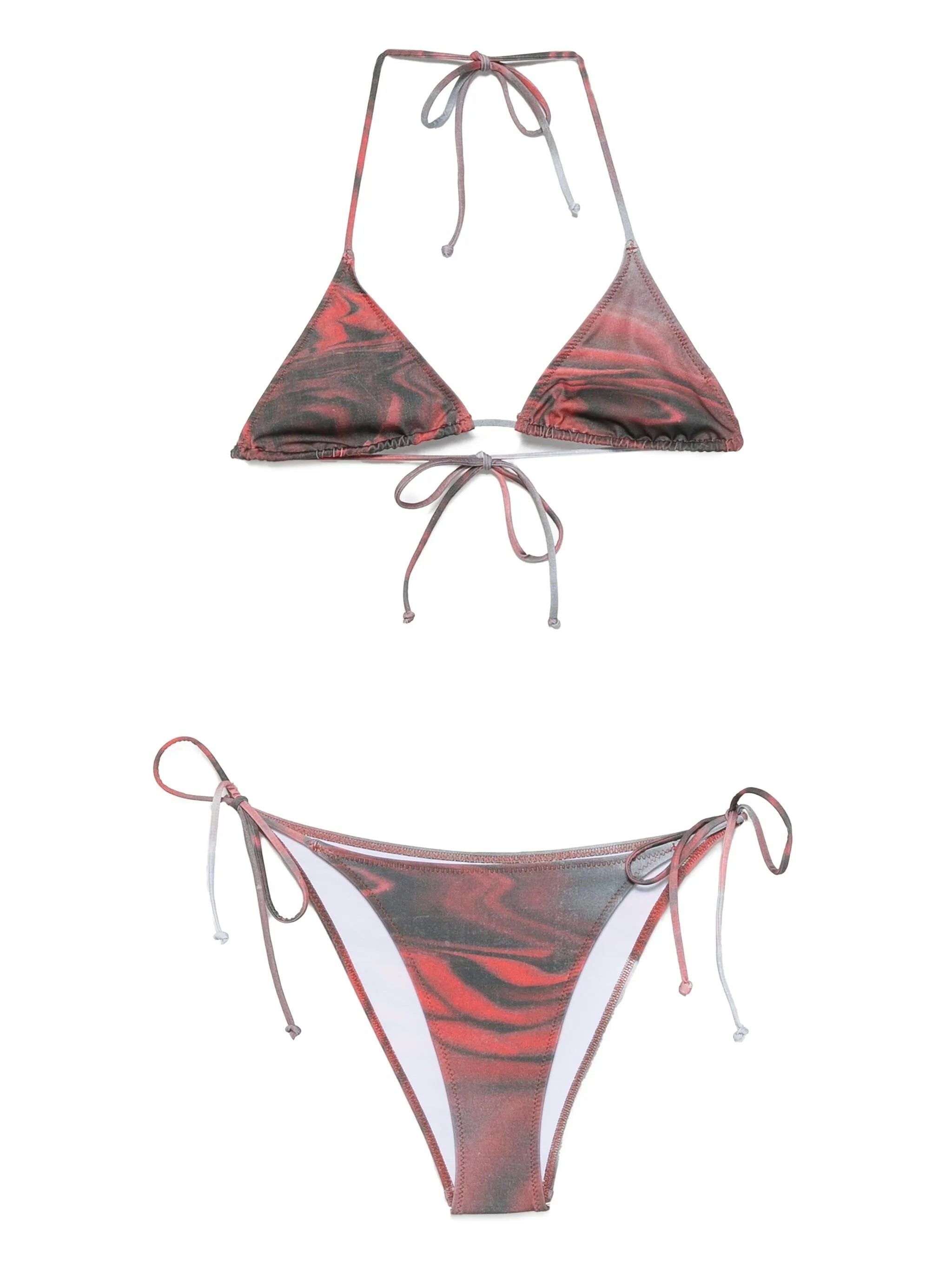 Blurry Roses triangle bikini