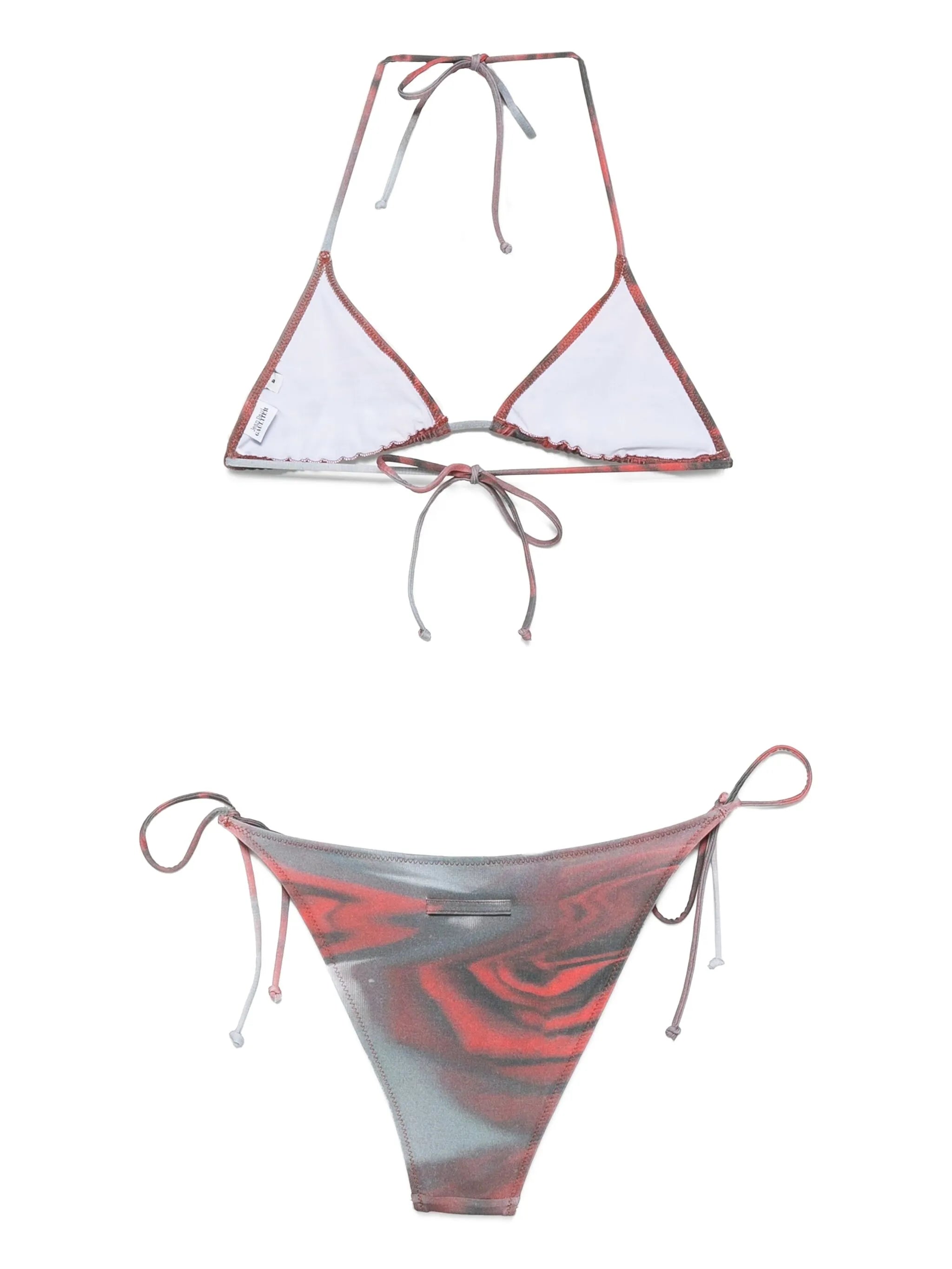 Blurry Roses triangle bikini