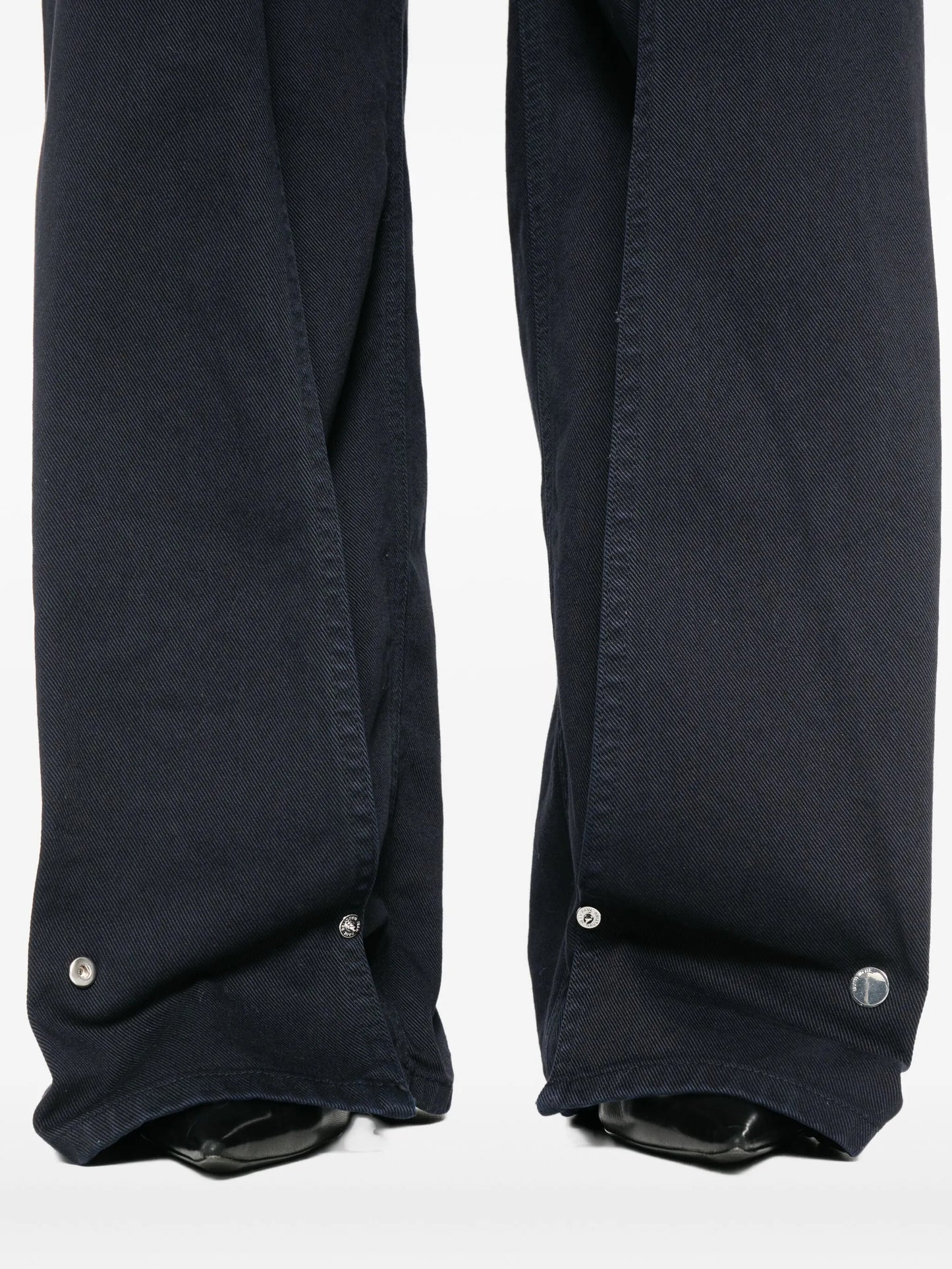 panelled button-fastening jeans