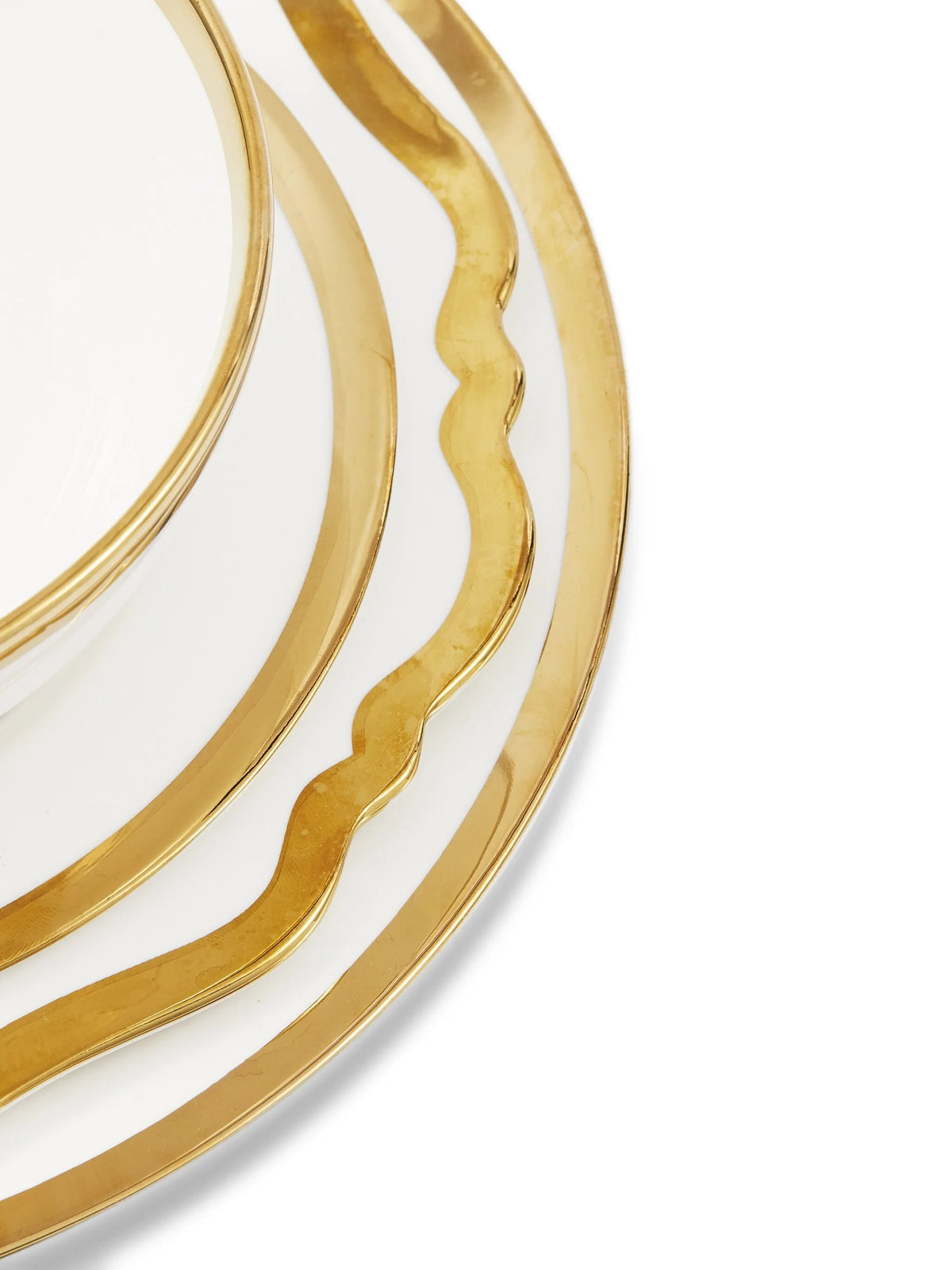 Golden Finds plates and bowl set