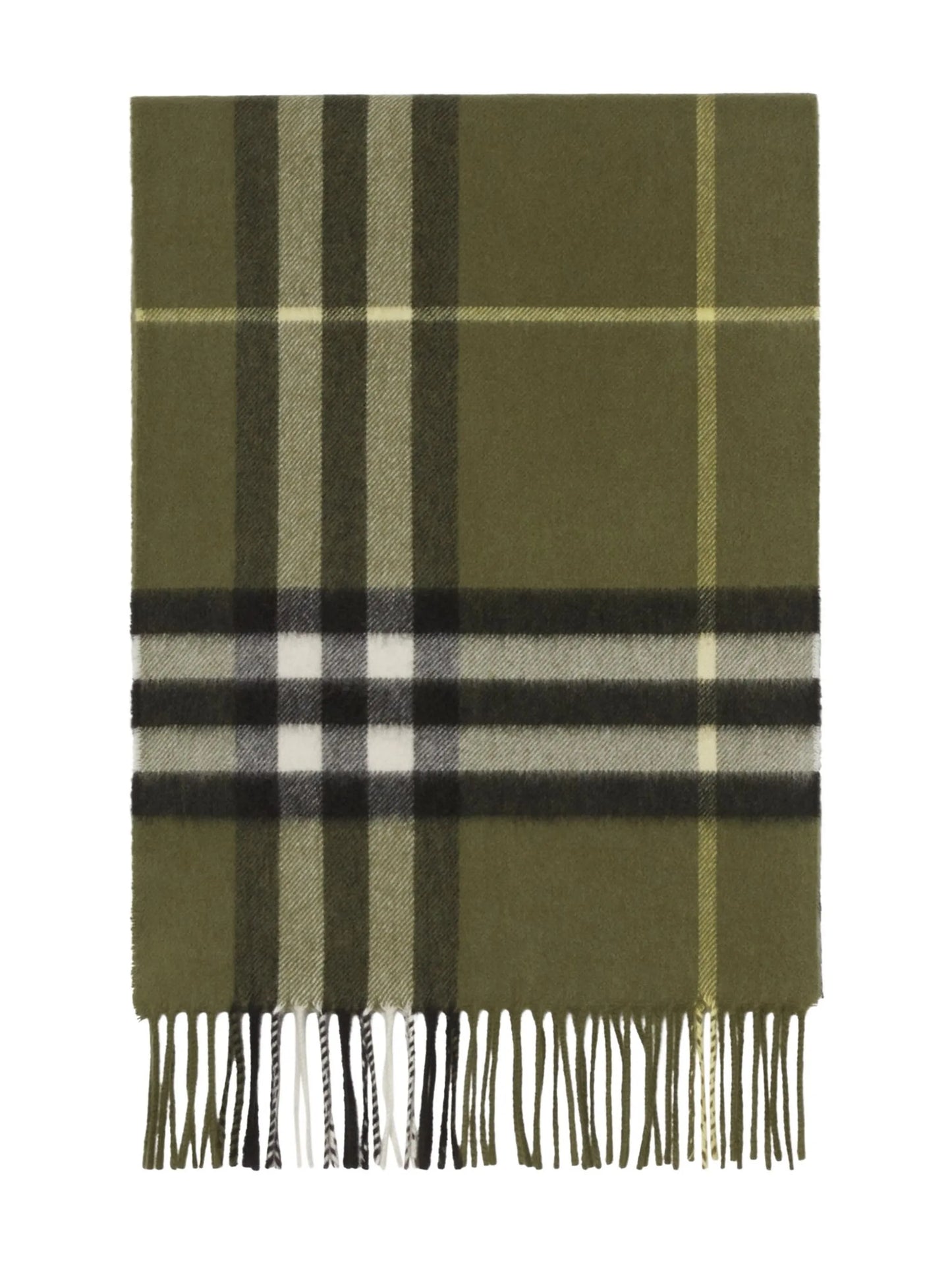 checked cashmere scarf