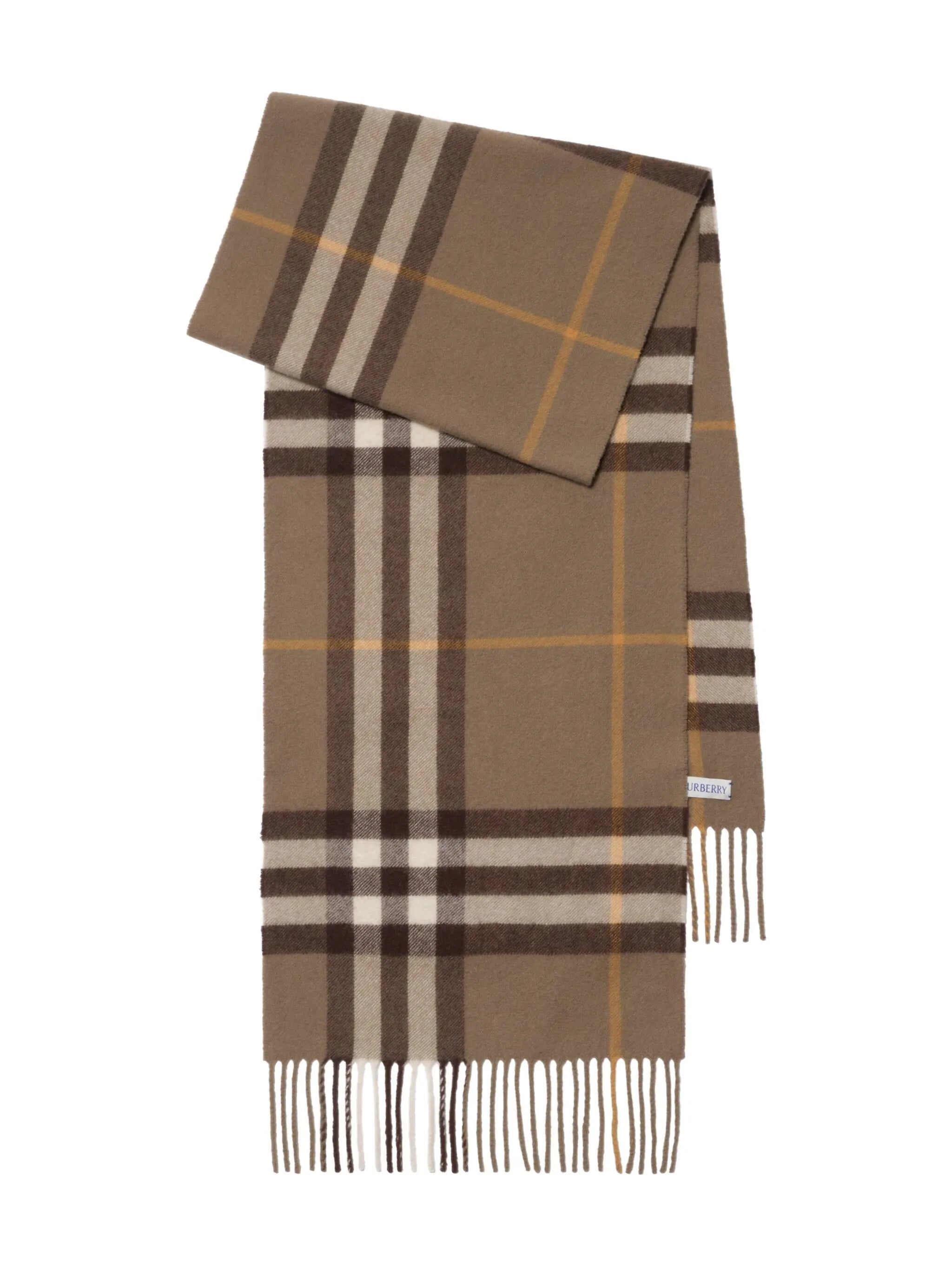 checked cashmere scarf