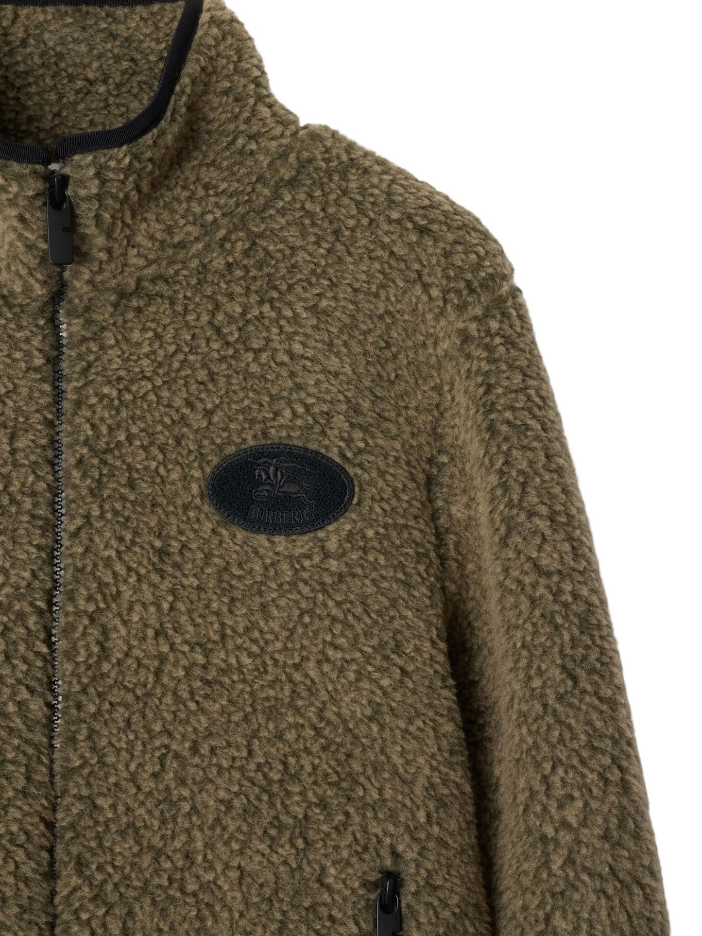 fleece cropped jacket