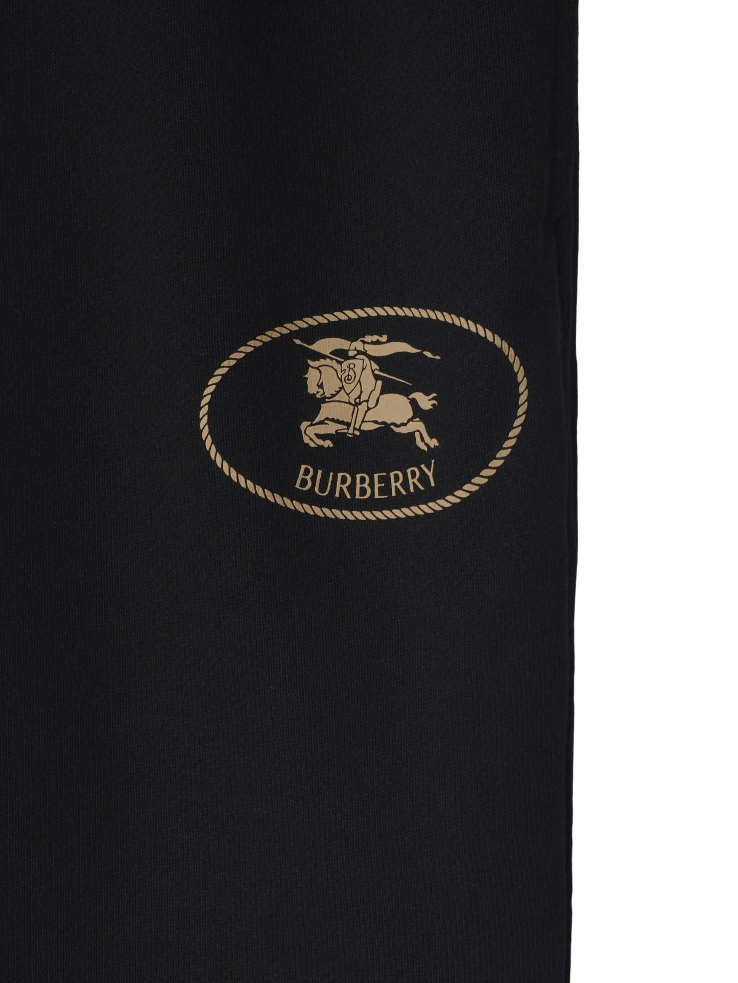 Knight-stamp cotton track pants