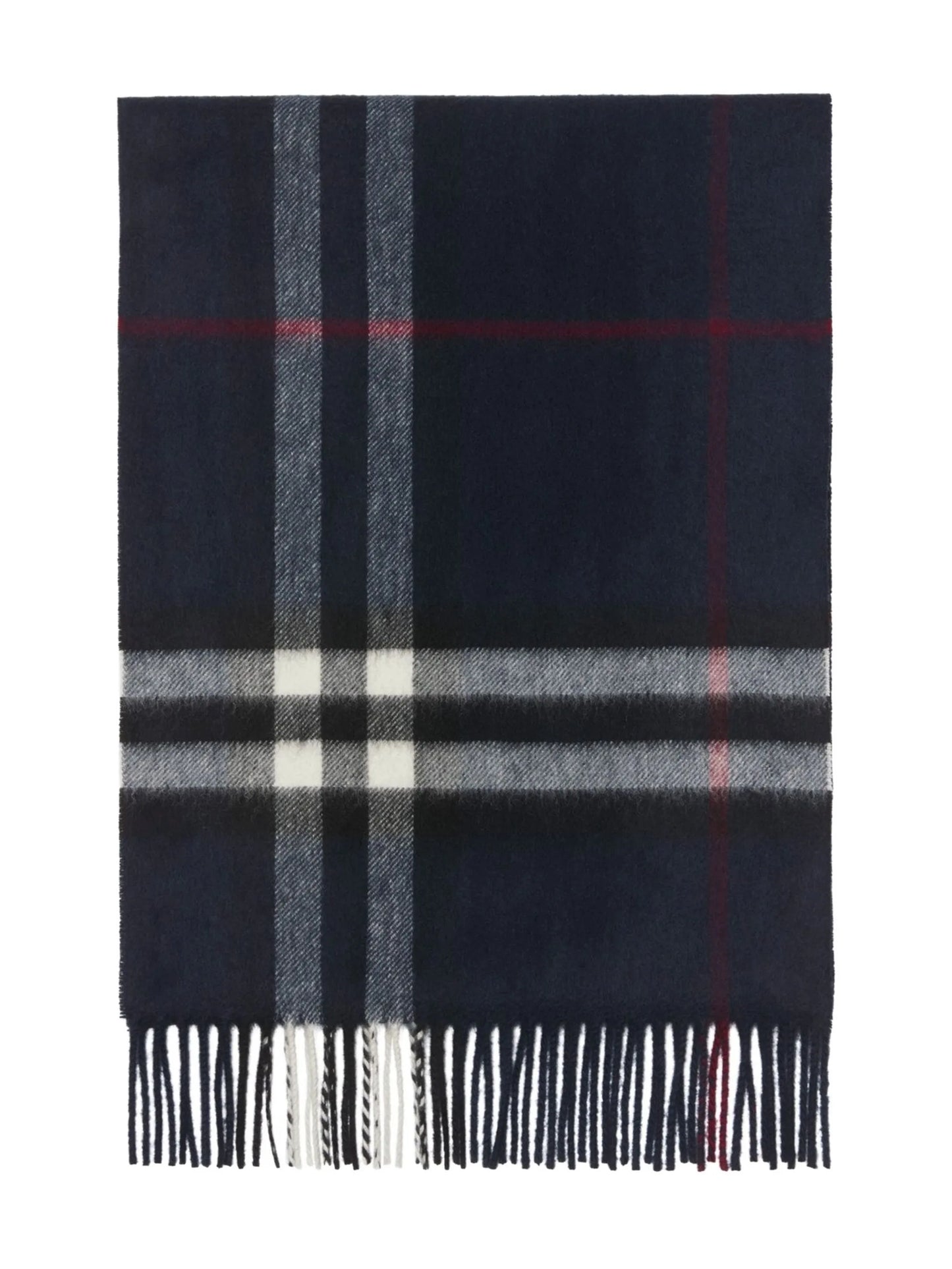 Check cashmere scarf