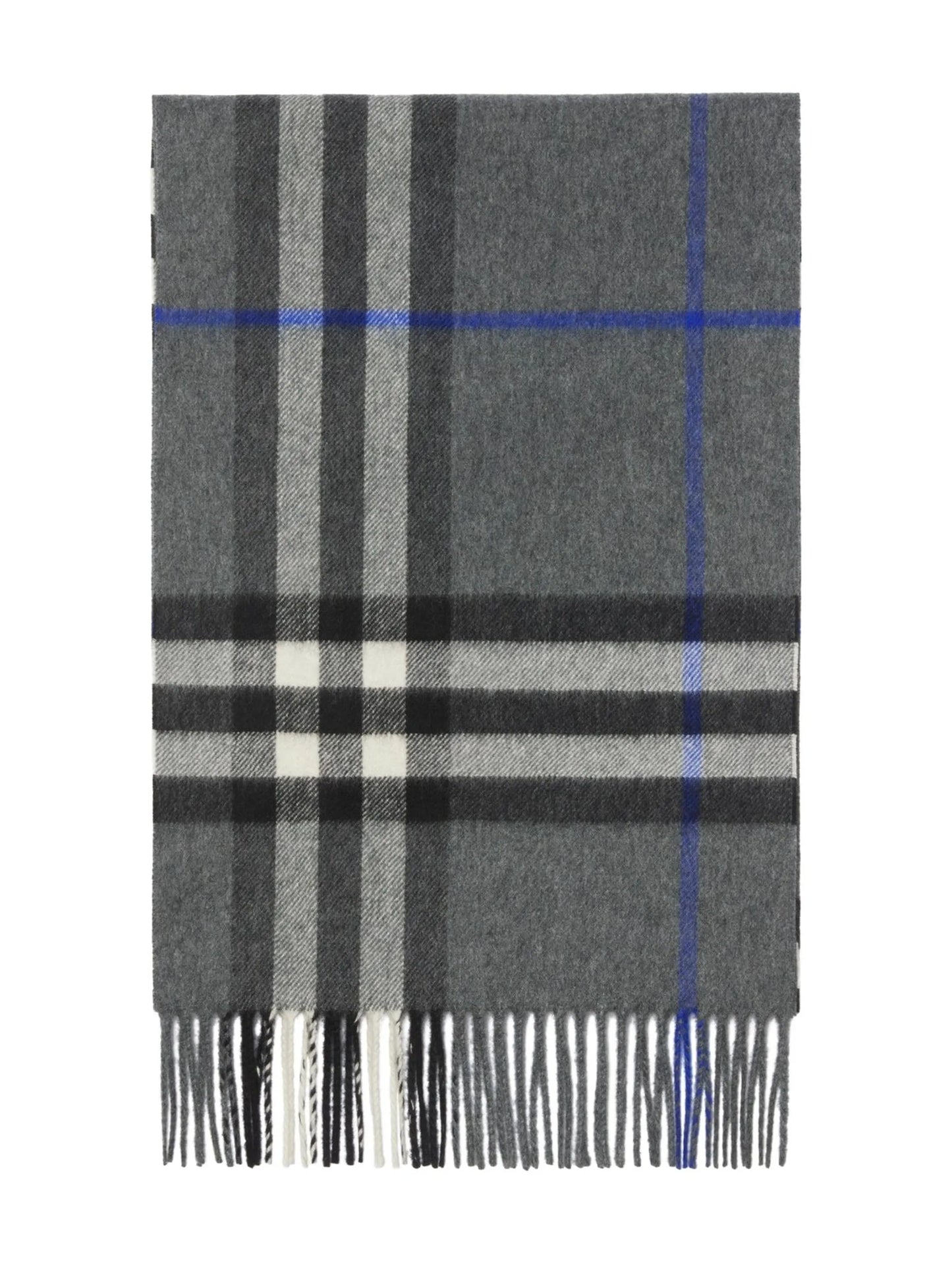 Check cashmere scarf