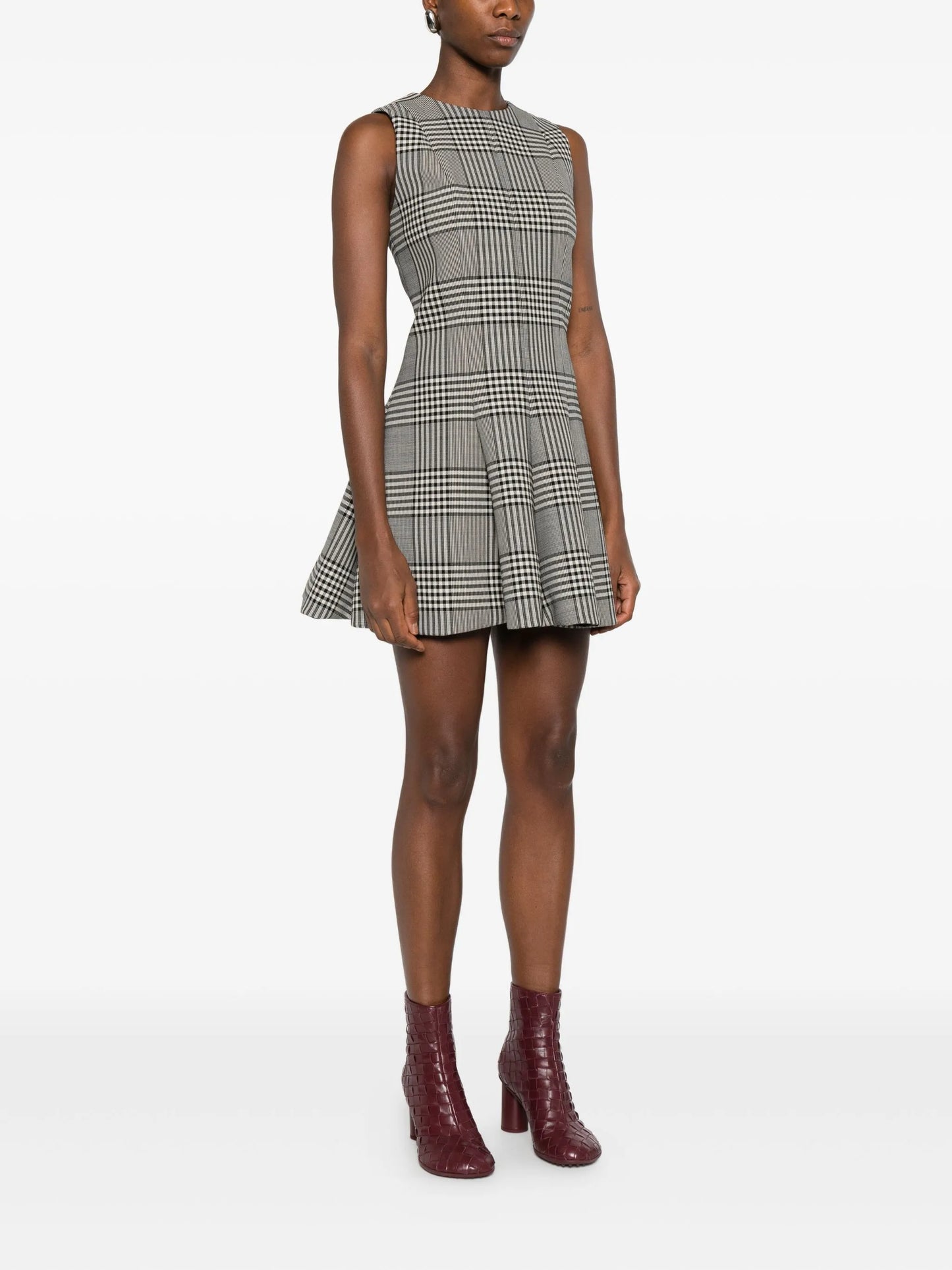 The Sophie checked mini dress
