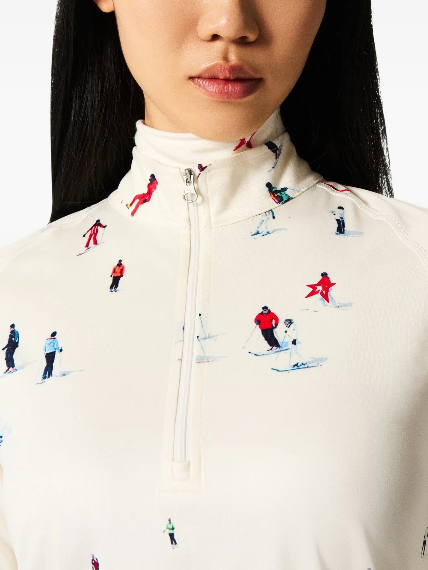 x Dede Johnston people-print skiwear base layer top