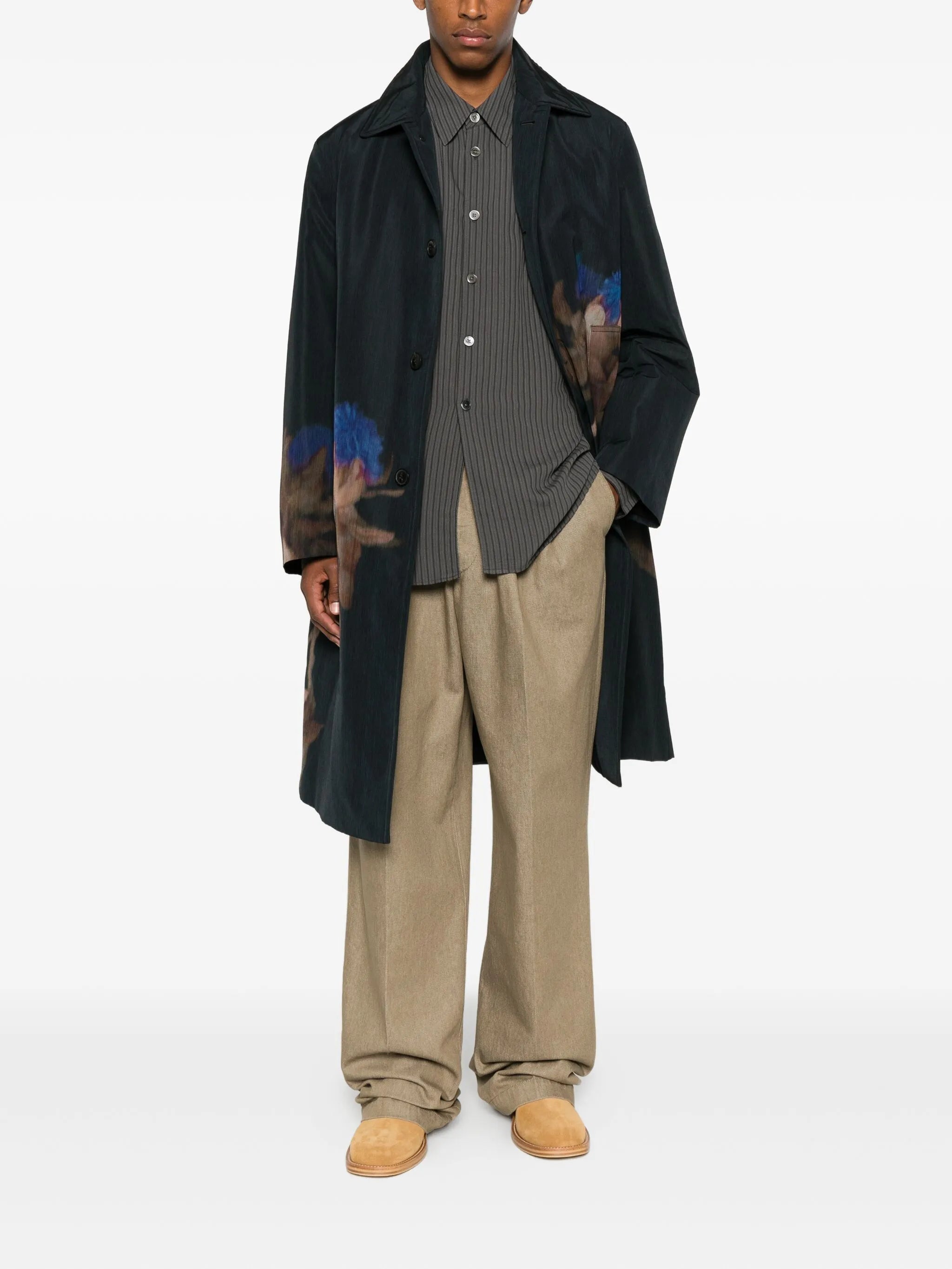 single-pleat trousers
