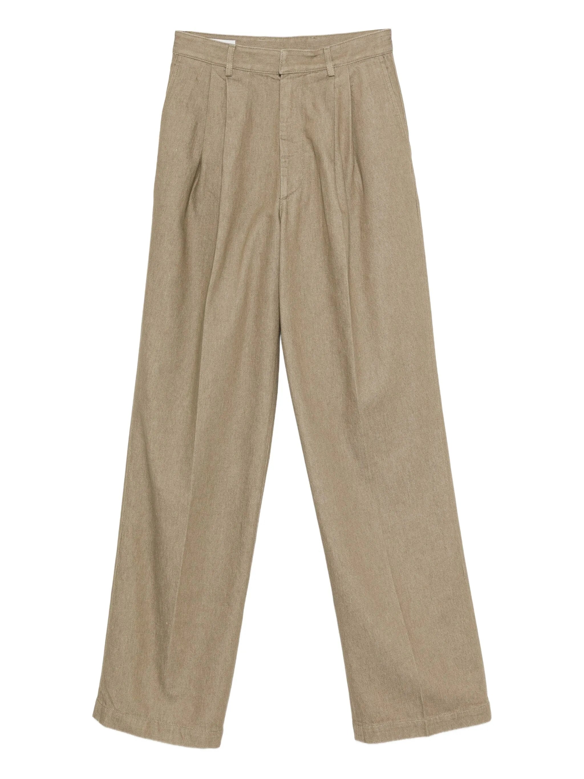 single-pleat trousers