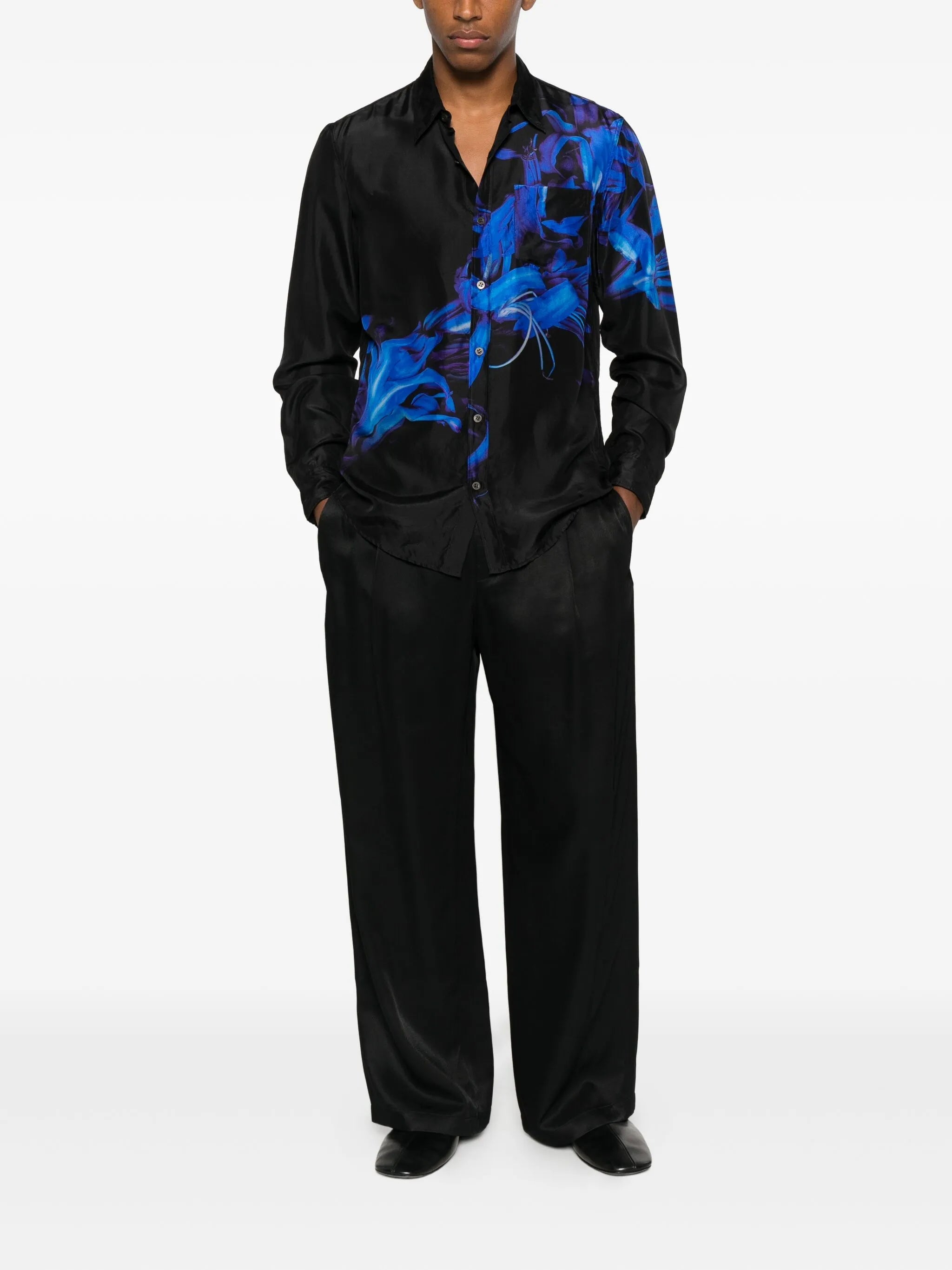 Nerine-print shirt