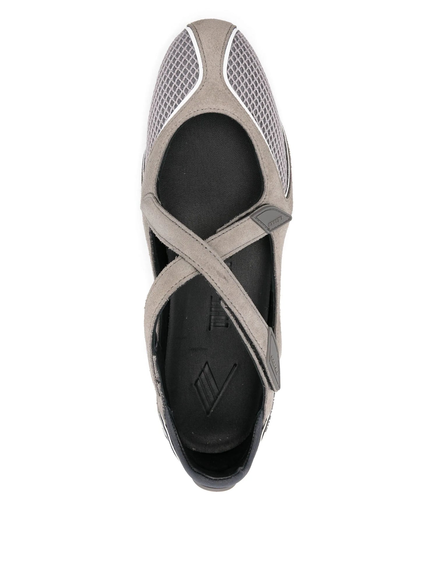 logo detail ballet flats