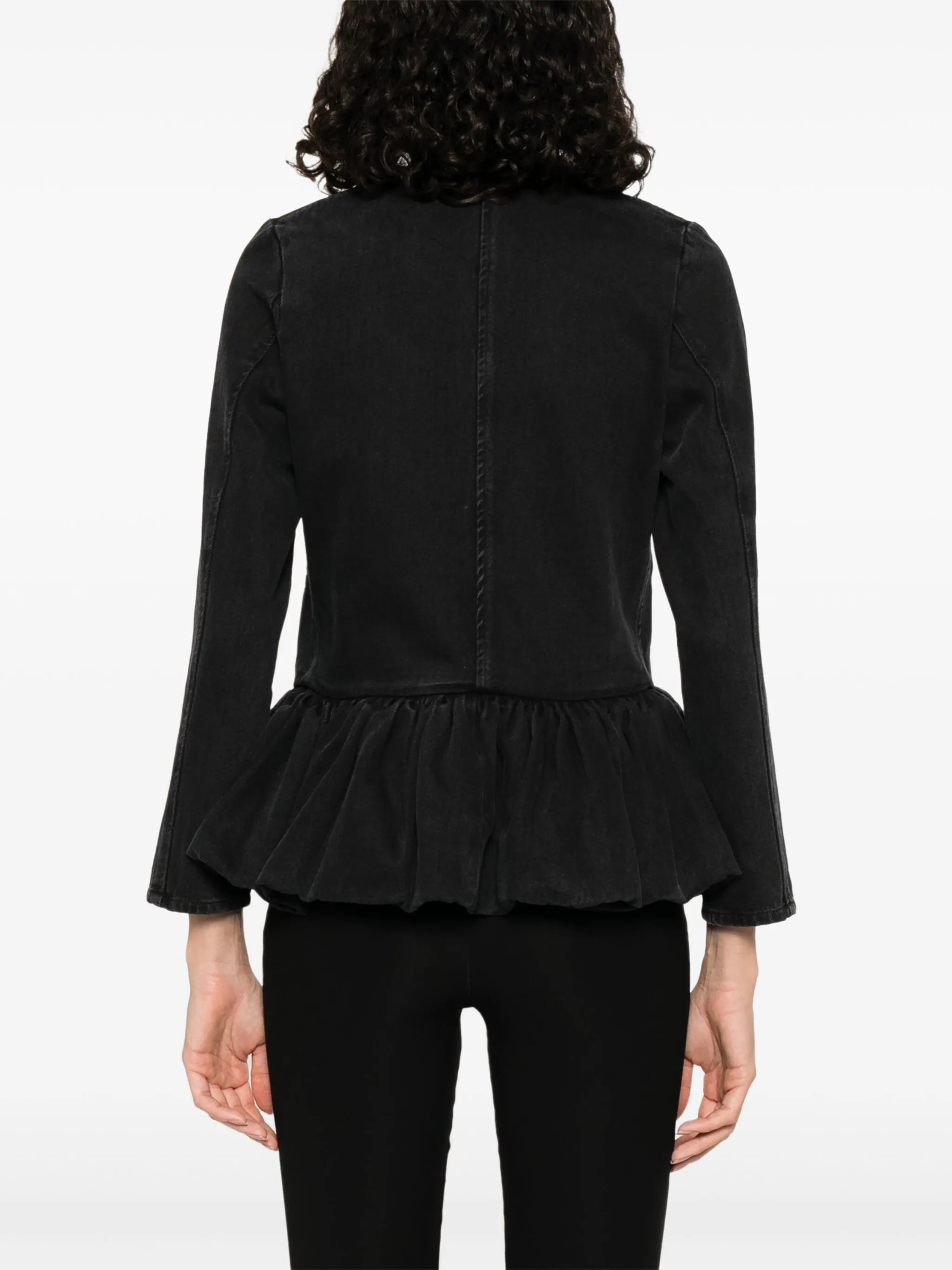 denim peplum jacket