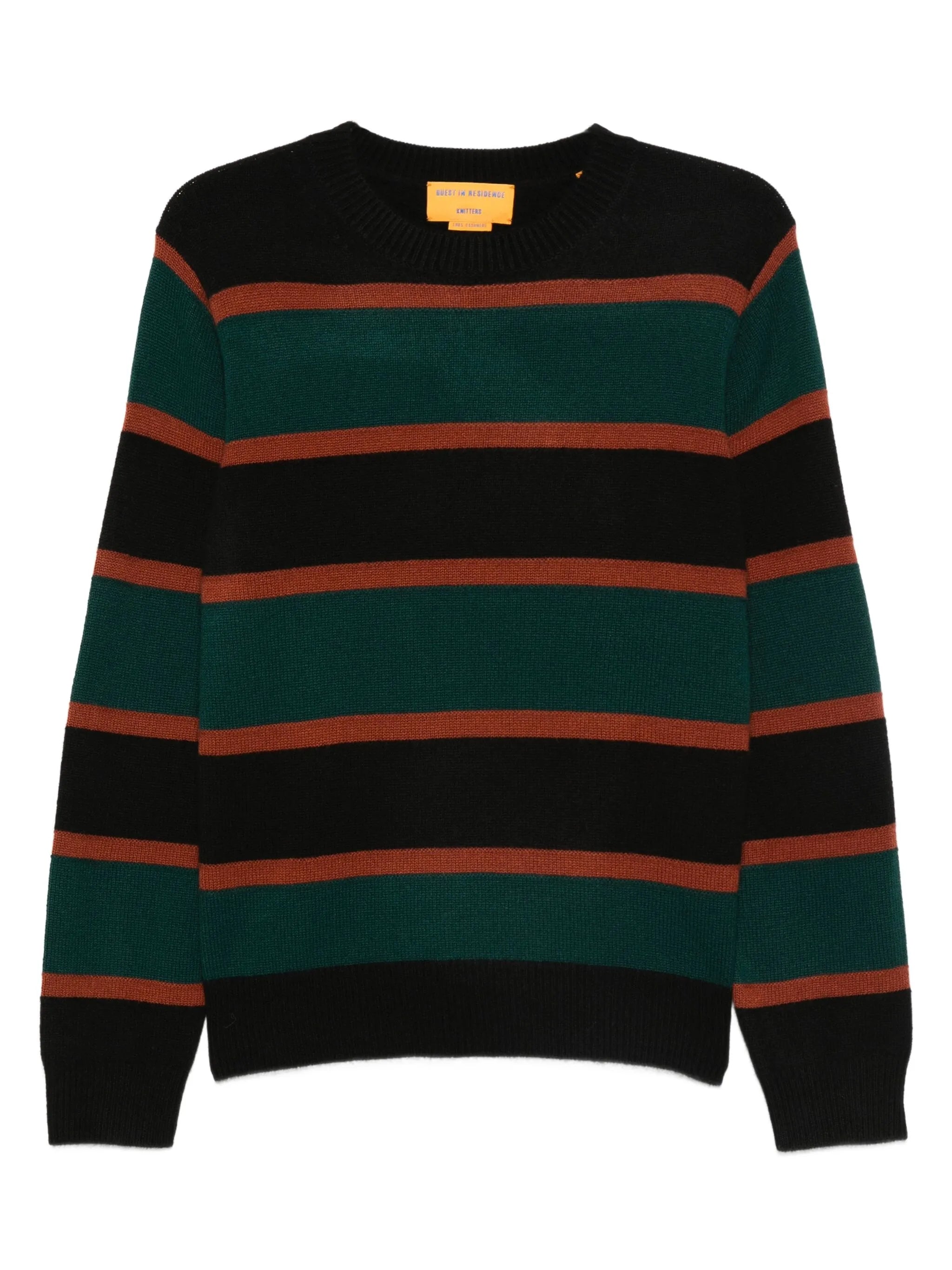 striped crew-neck sweater