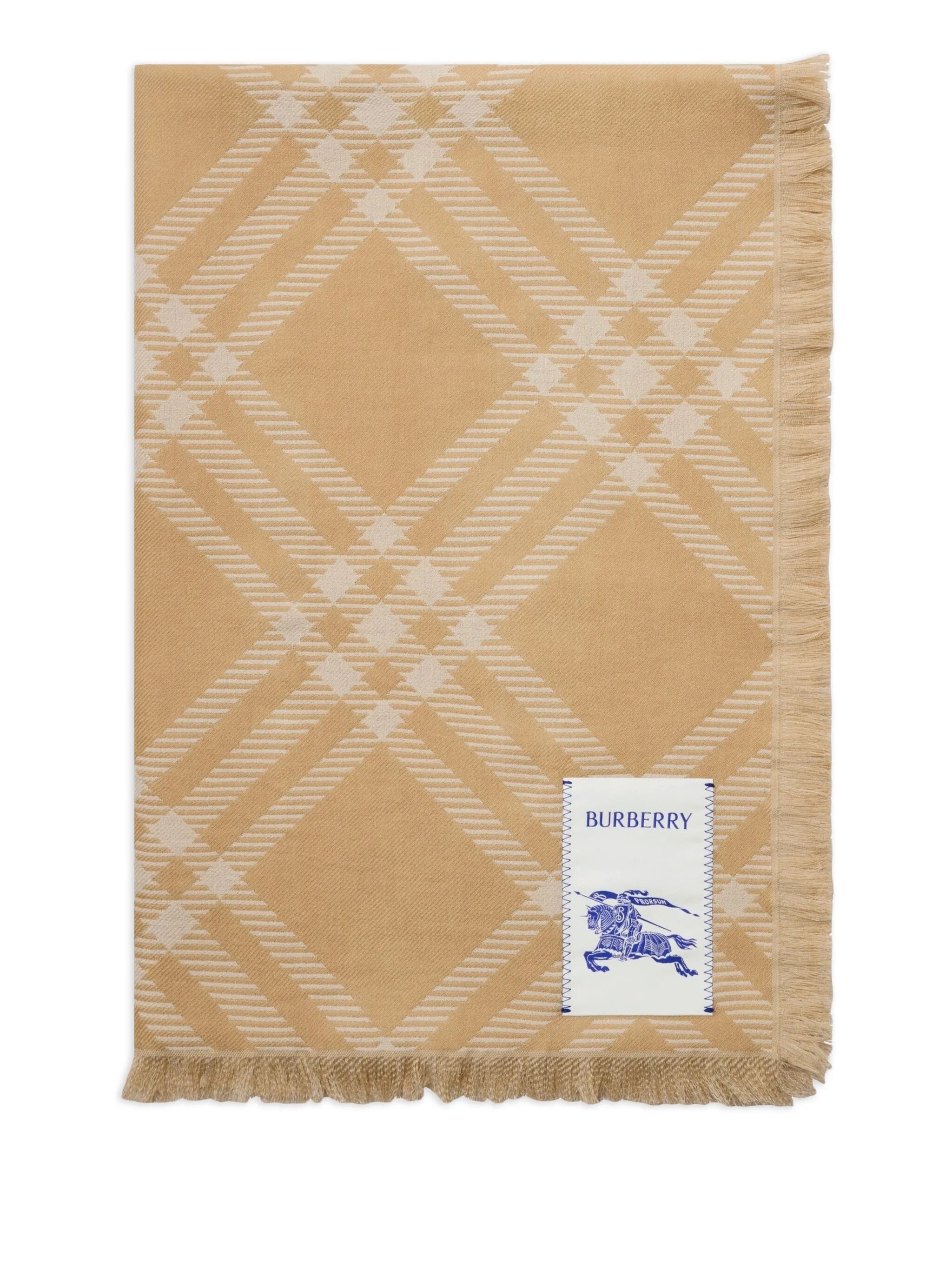check-print cabardine hat