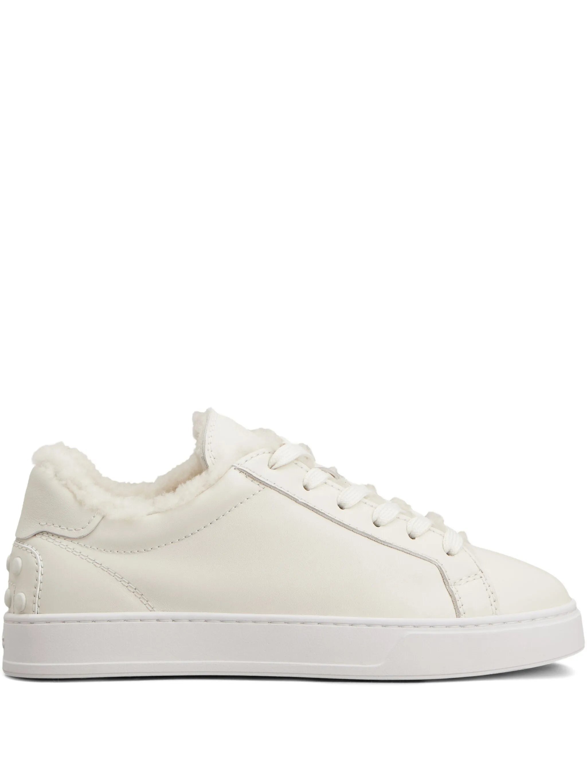 shearling-trimmed sneakers
