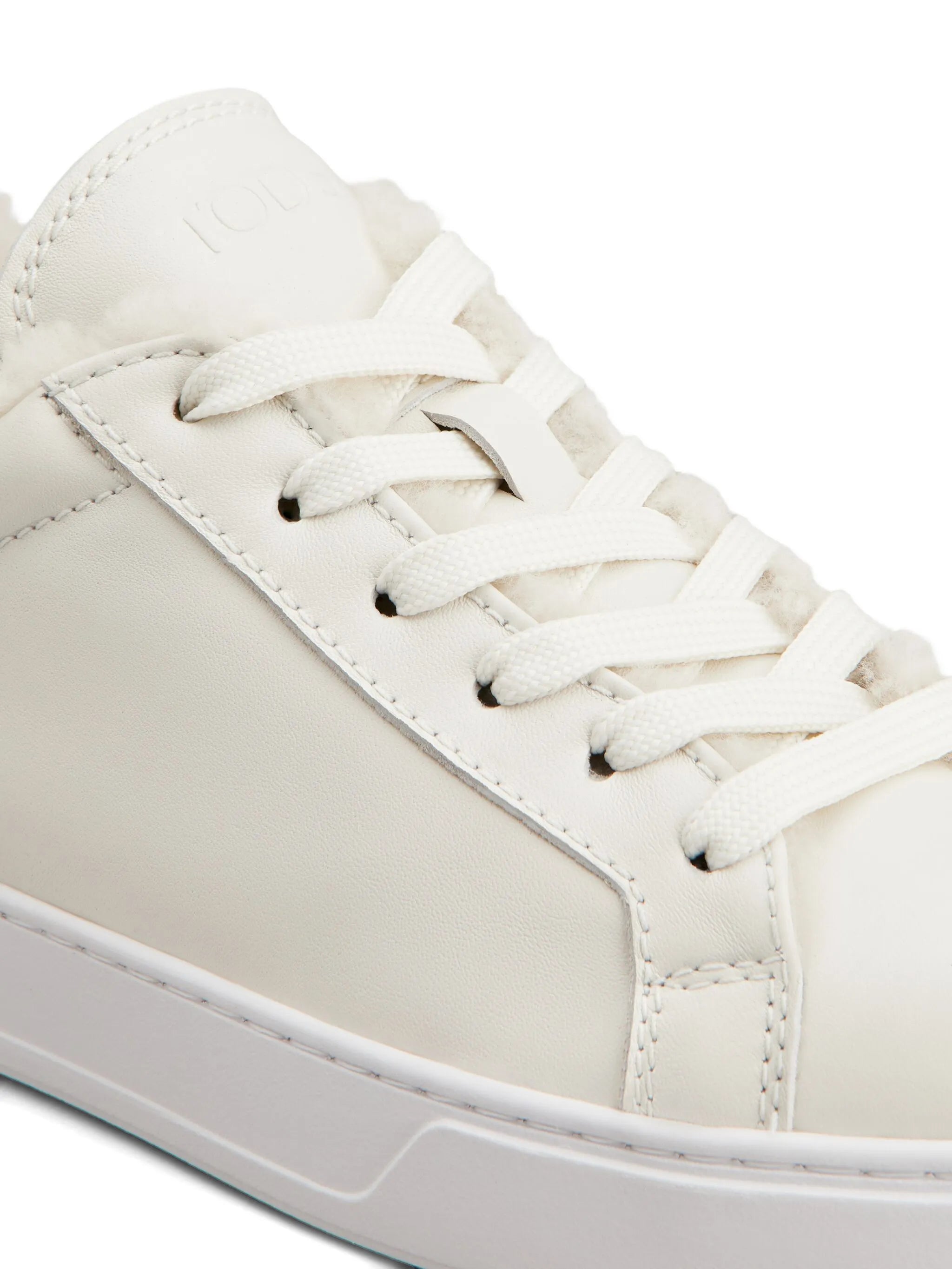 shearling-trimmed sneakers