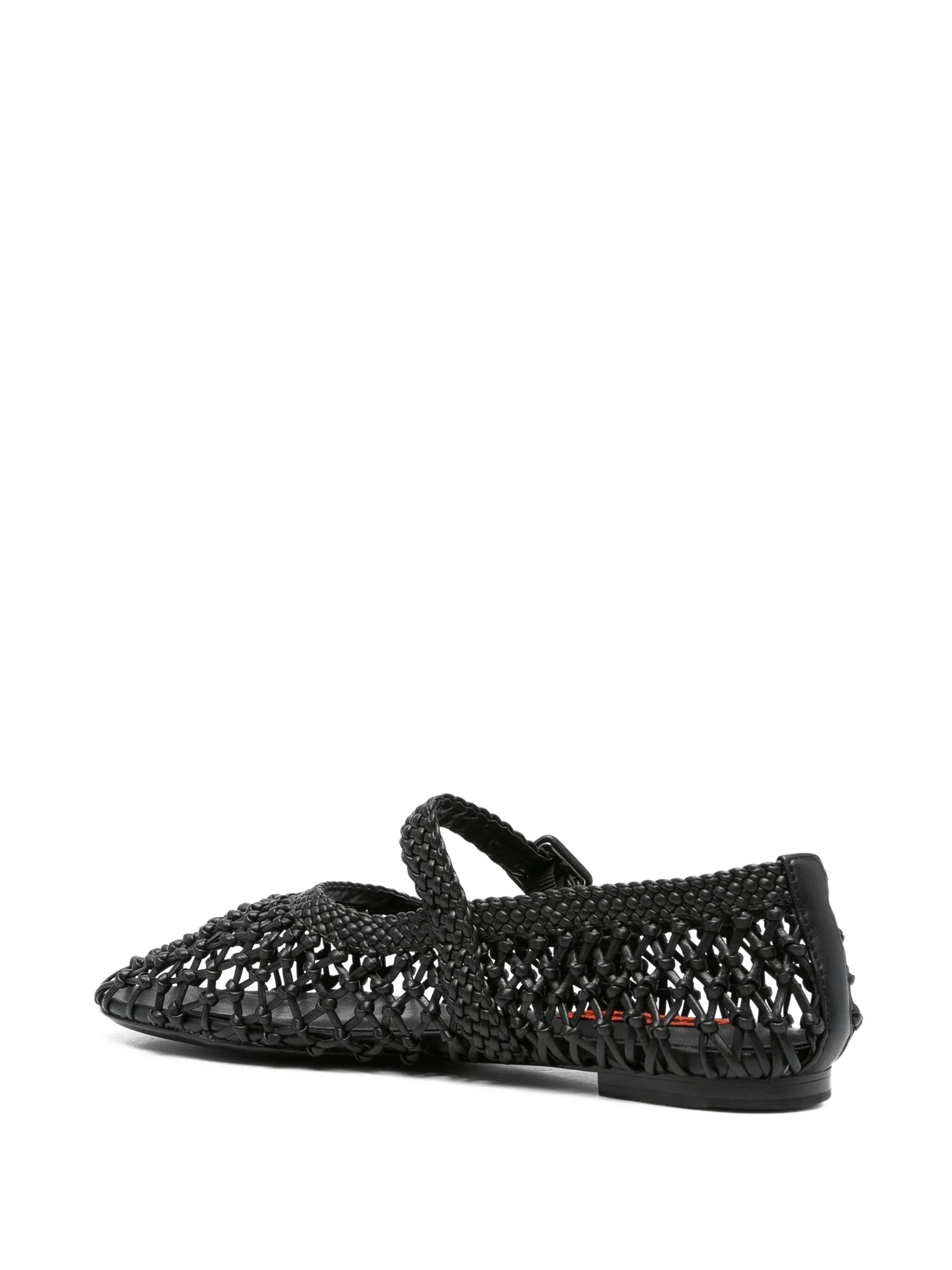 leather ballet flats